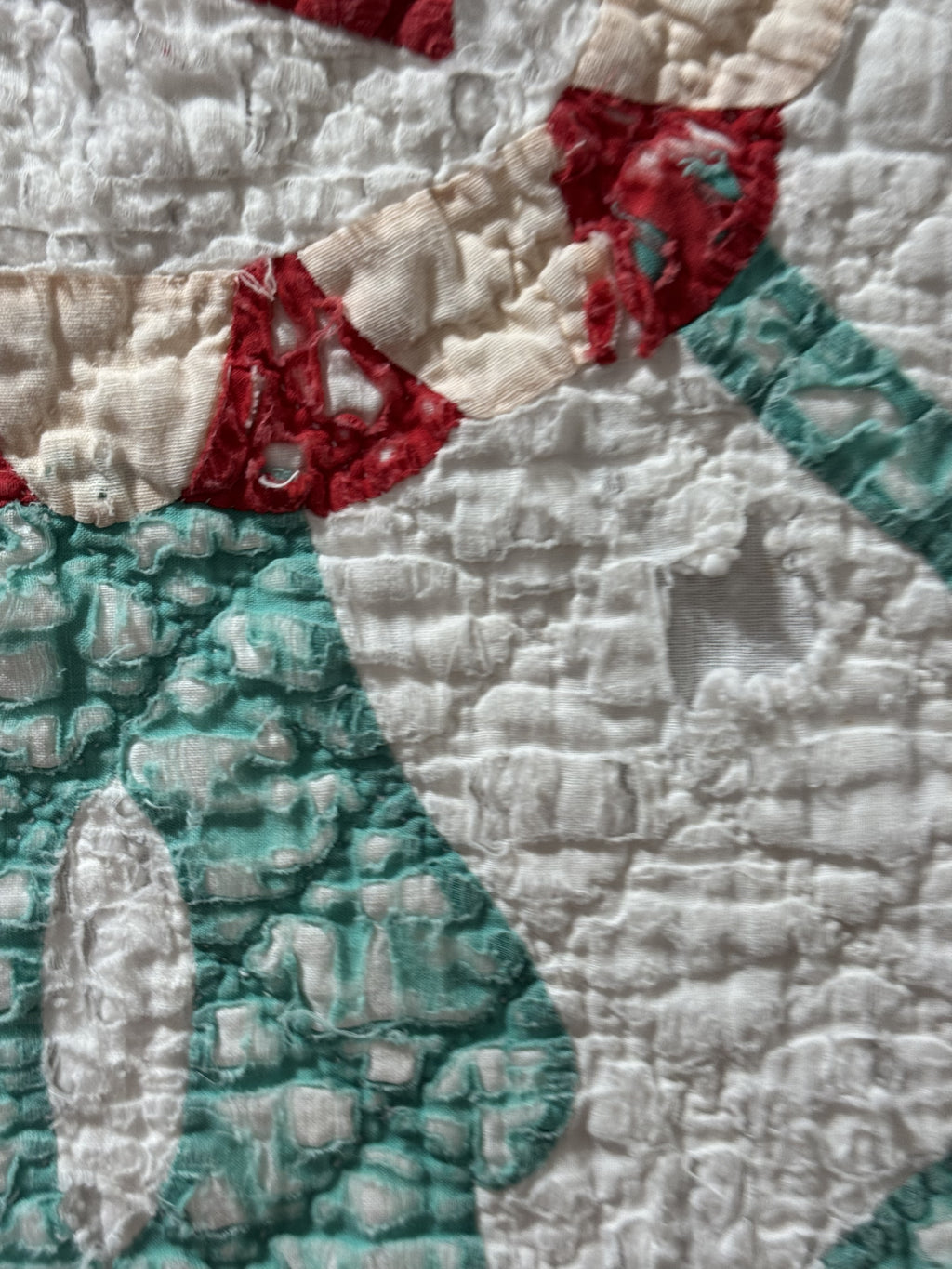Vintage Cutter Quilt Mid Century Applique