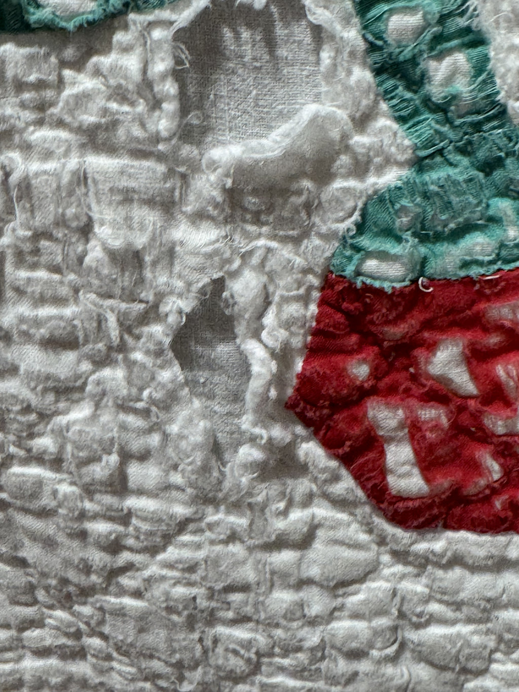 Vintage Cutter Quilt Mid Century Applique