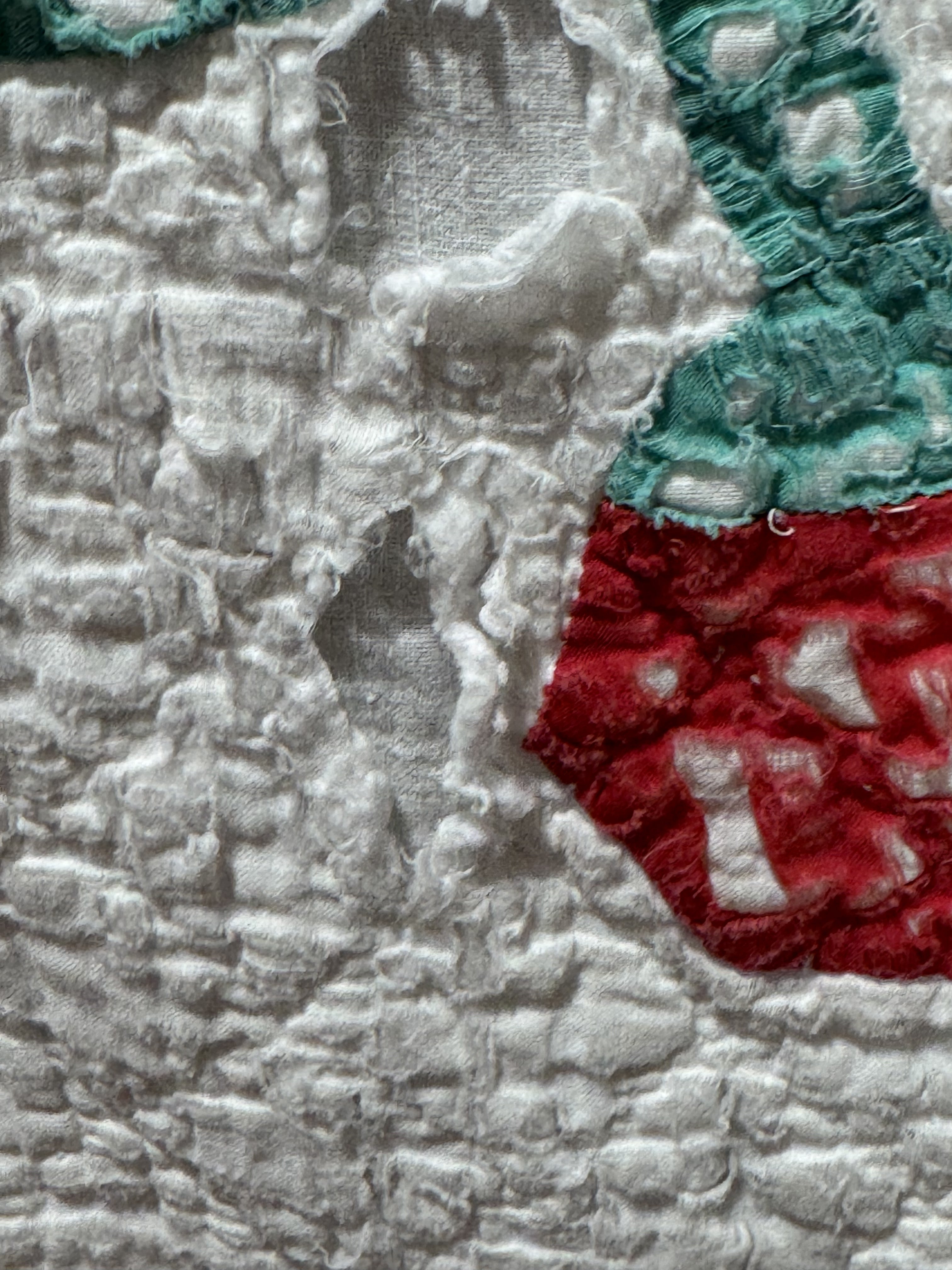 Vintage Cutter Quilt Mid Century Applique