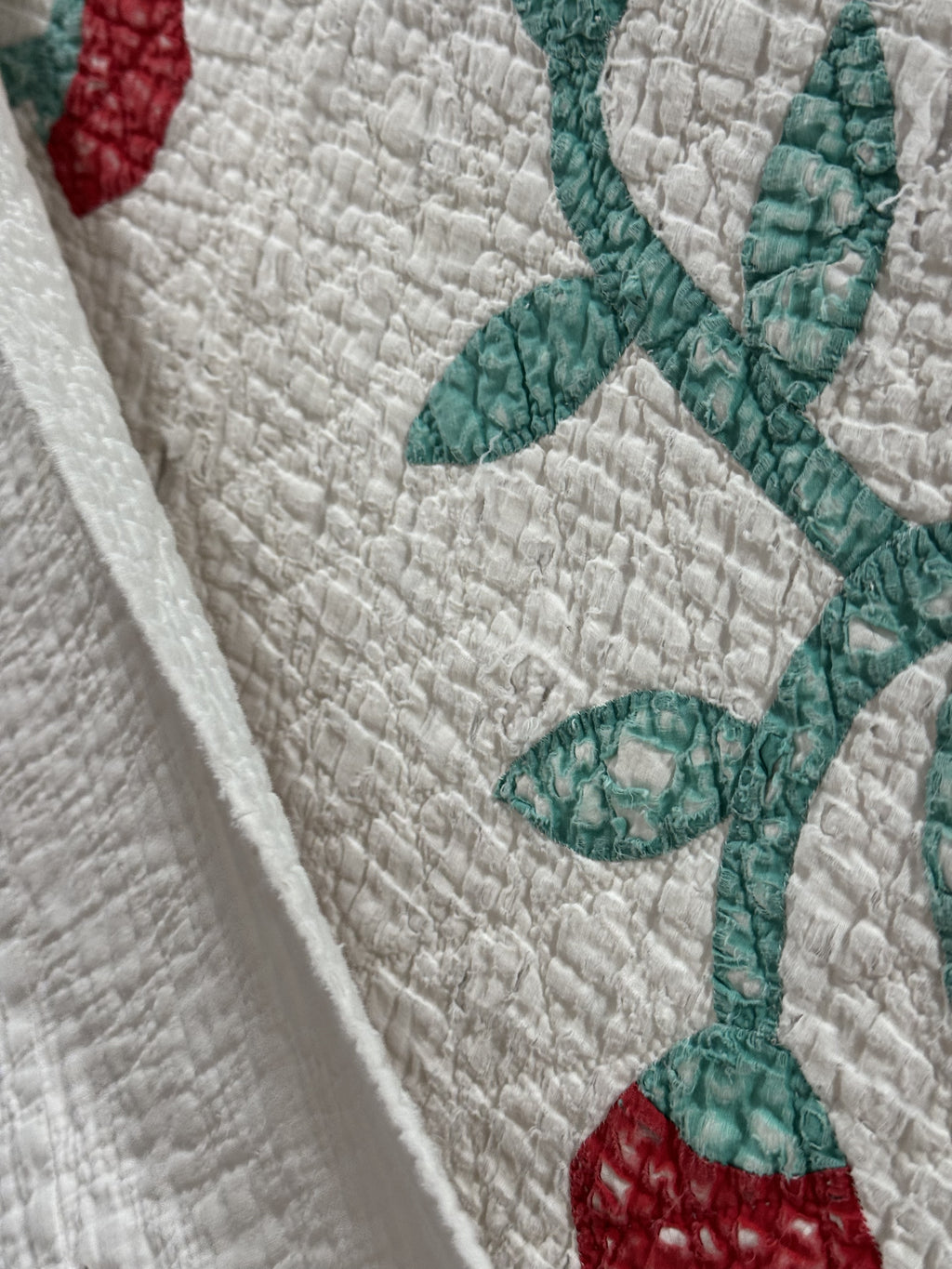 Vintage Cutter Quilt Mid Century Applique