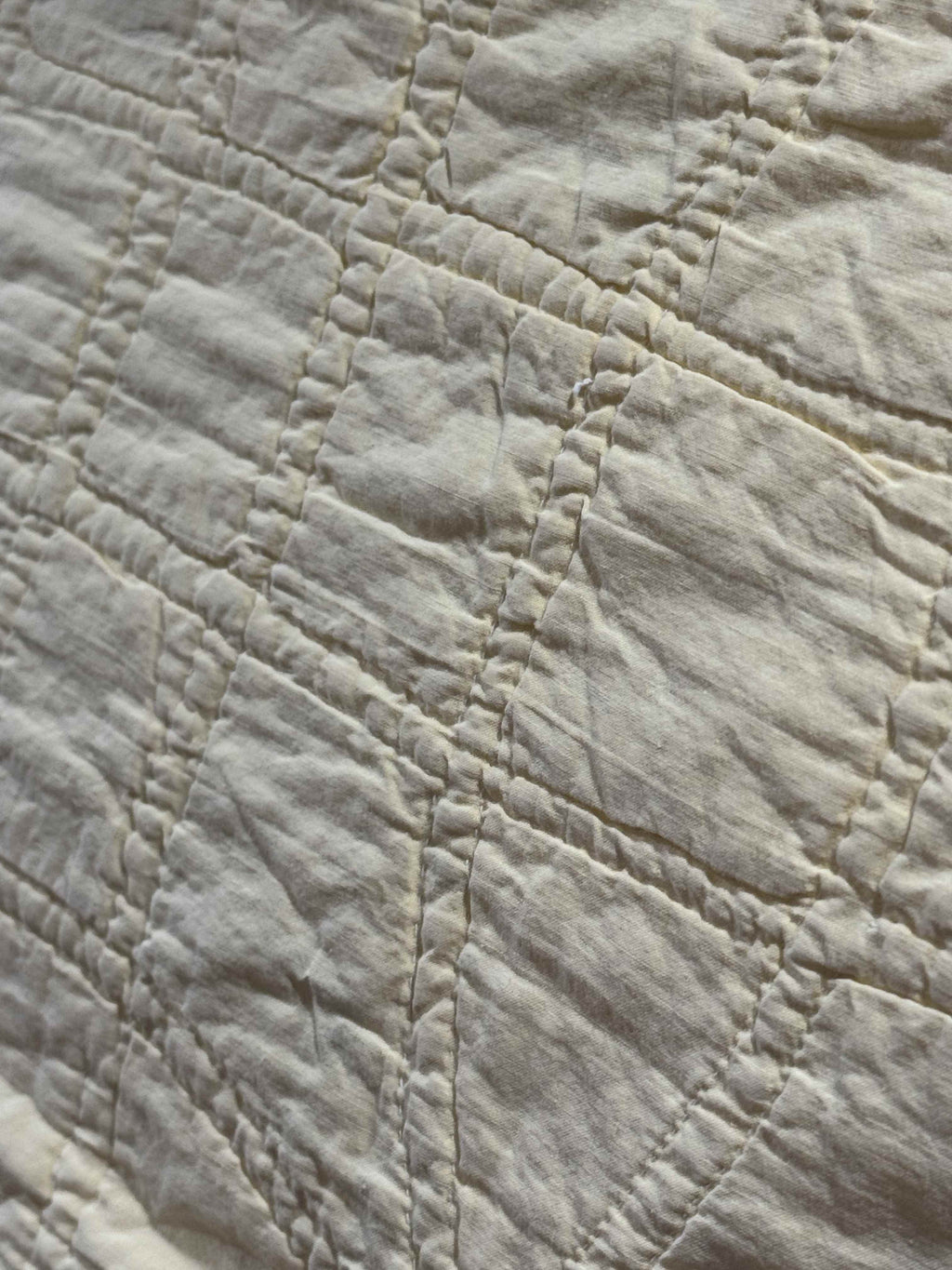 Vintage Quilt Glorified Nine Patch Yellow