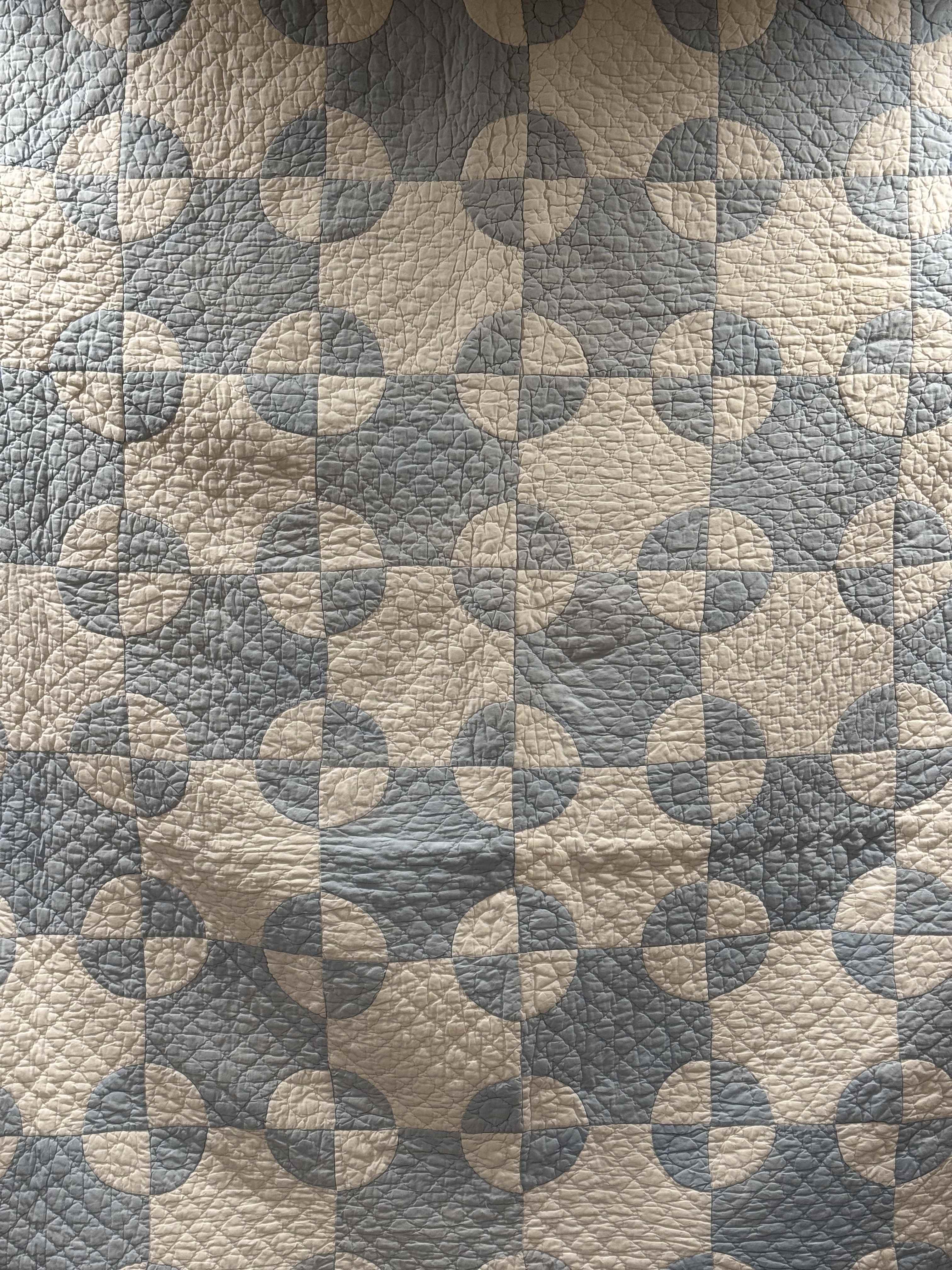 **SOLD** Vintage Old Mill Wheel Quilt **SOLD**