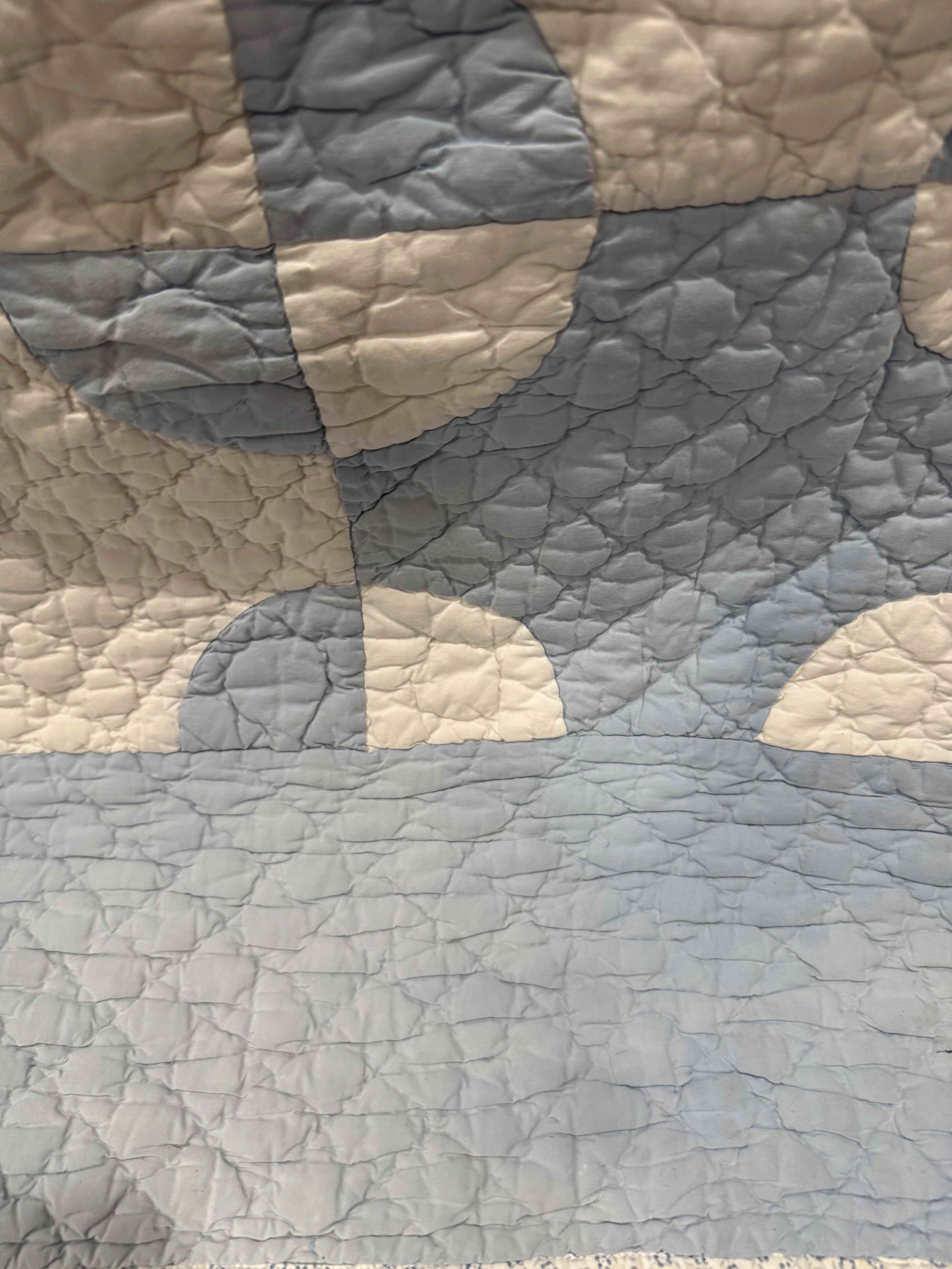 **SOLD** Vintage Old Mill Wheel Quilt **SOLD**