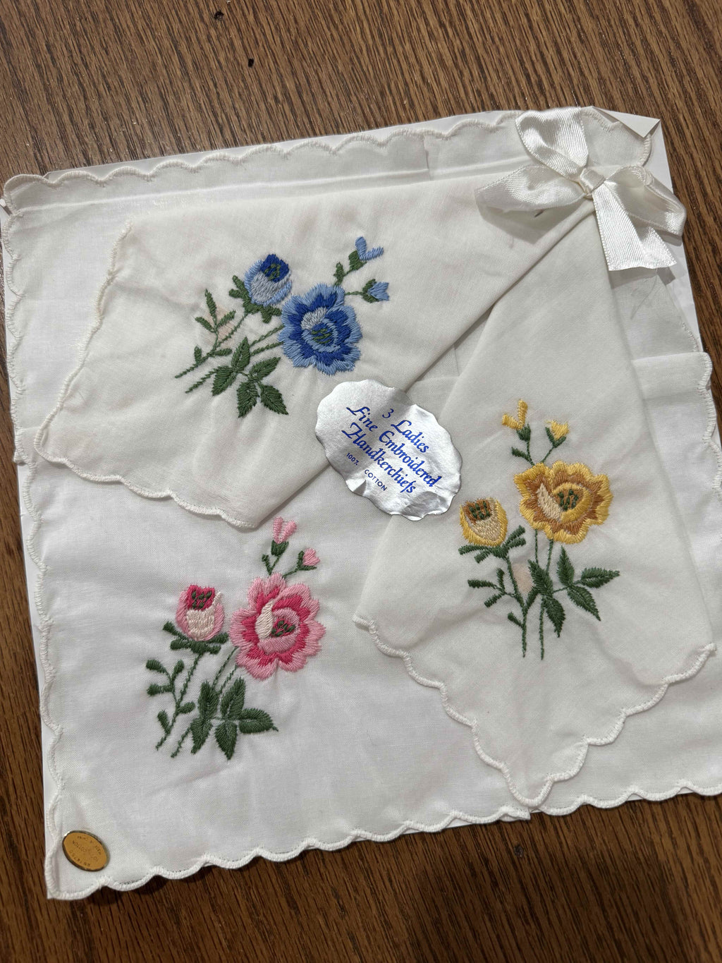 Vintage Embroidered Handkerchiefs