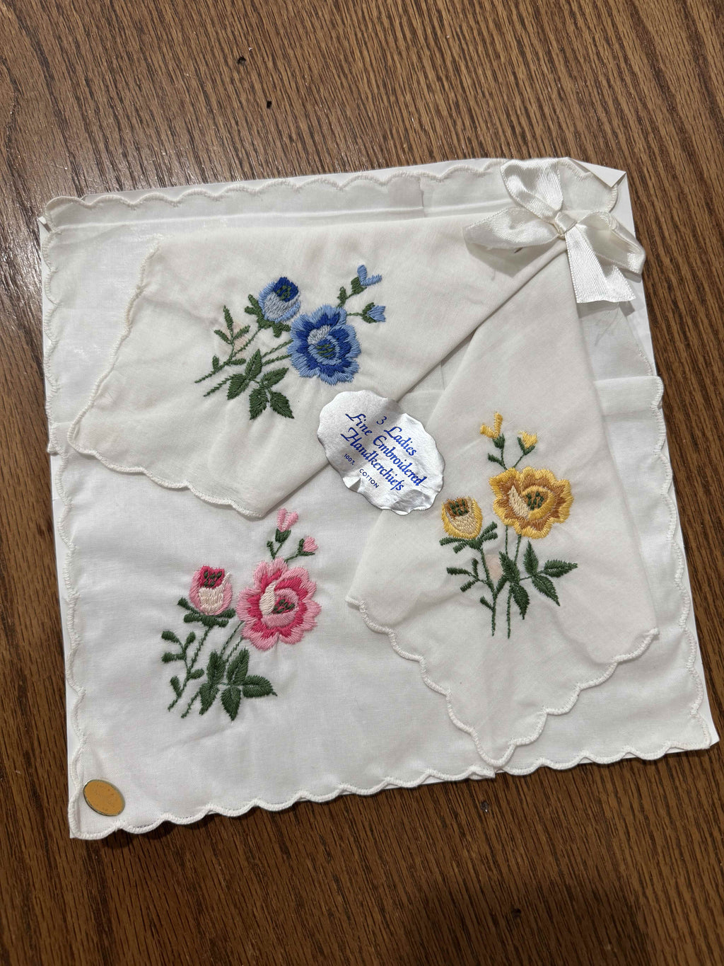 Vintage Embroidered Handkerchiefs