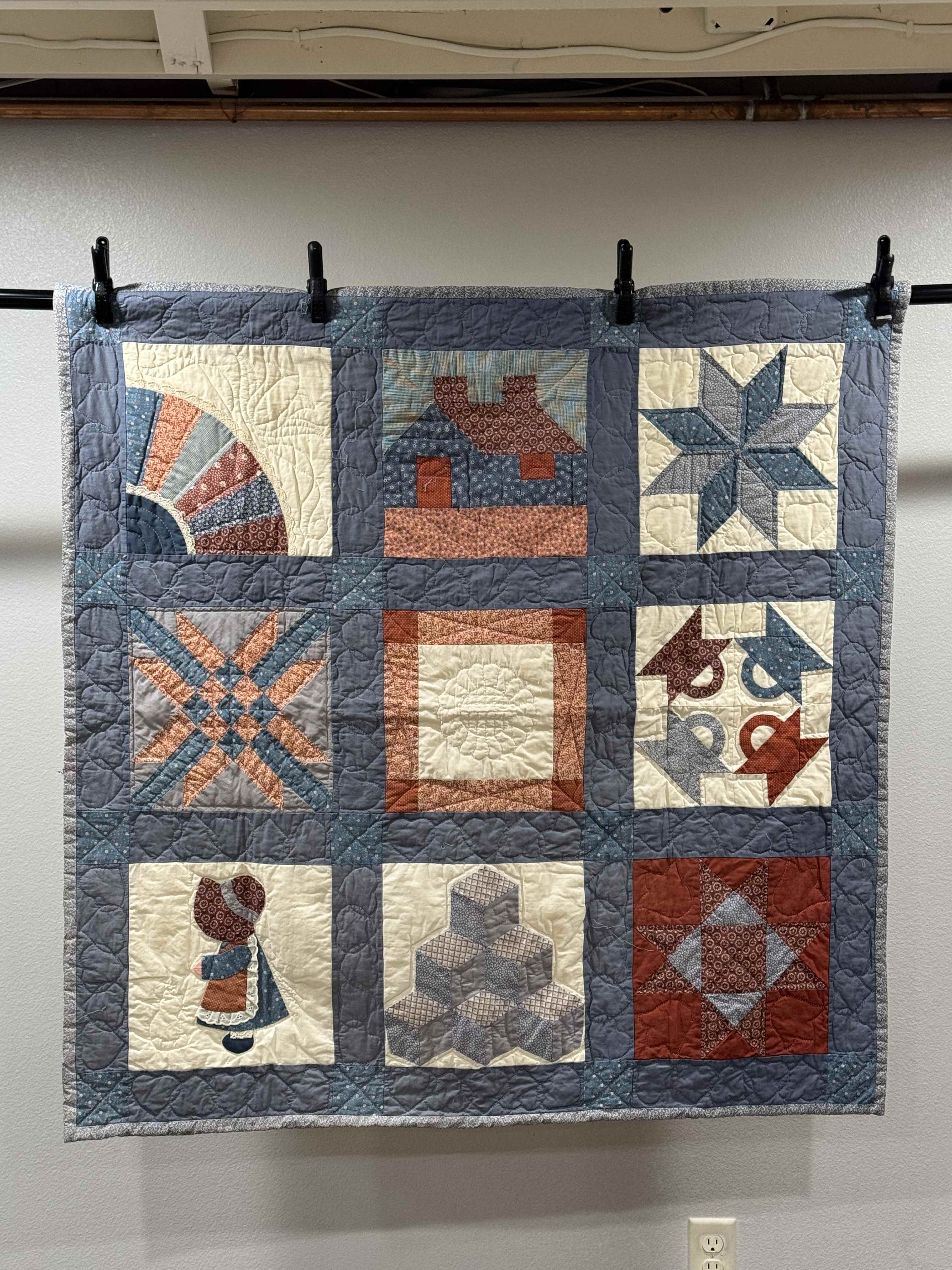Vintage Sampler Baby Quilt