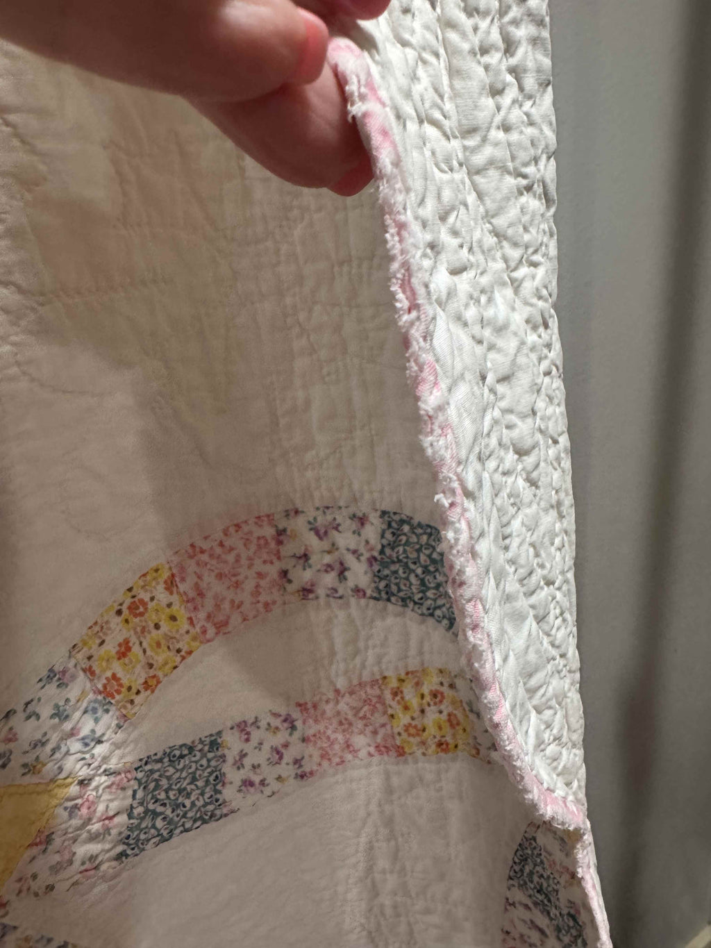 Vintage Double Wedding Ring Quilt