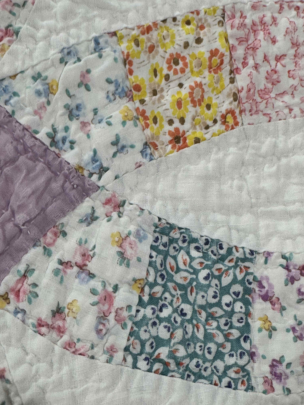 Vintage Double Wedding Ring Quilt