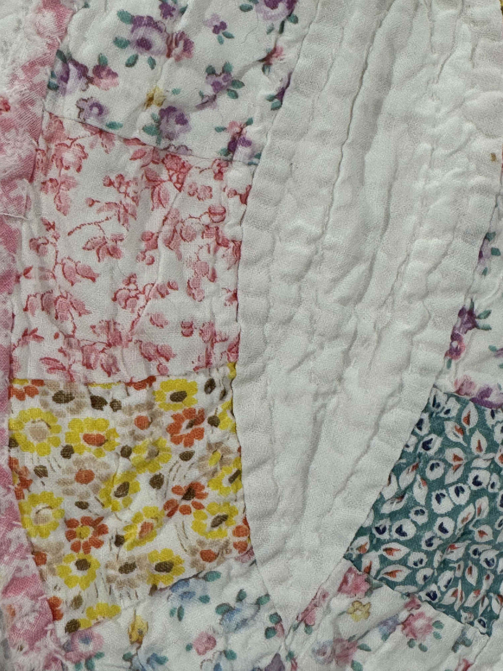 Vintage Double Wedding Ring Quilt