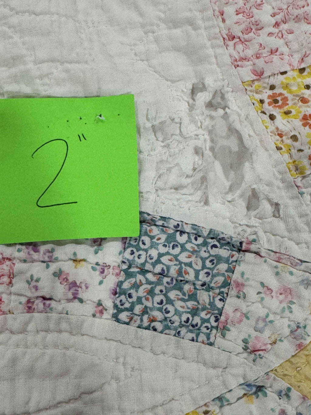 Vintage Double Wedding Ring Quilt