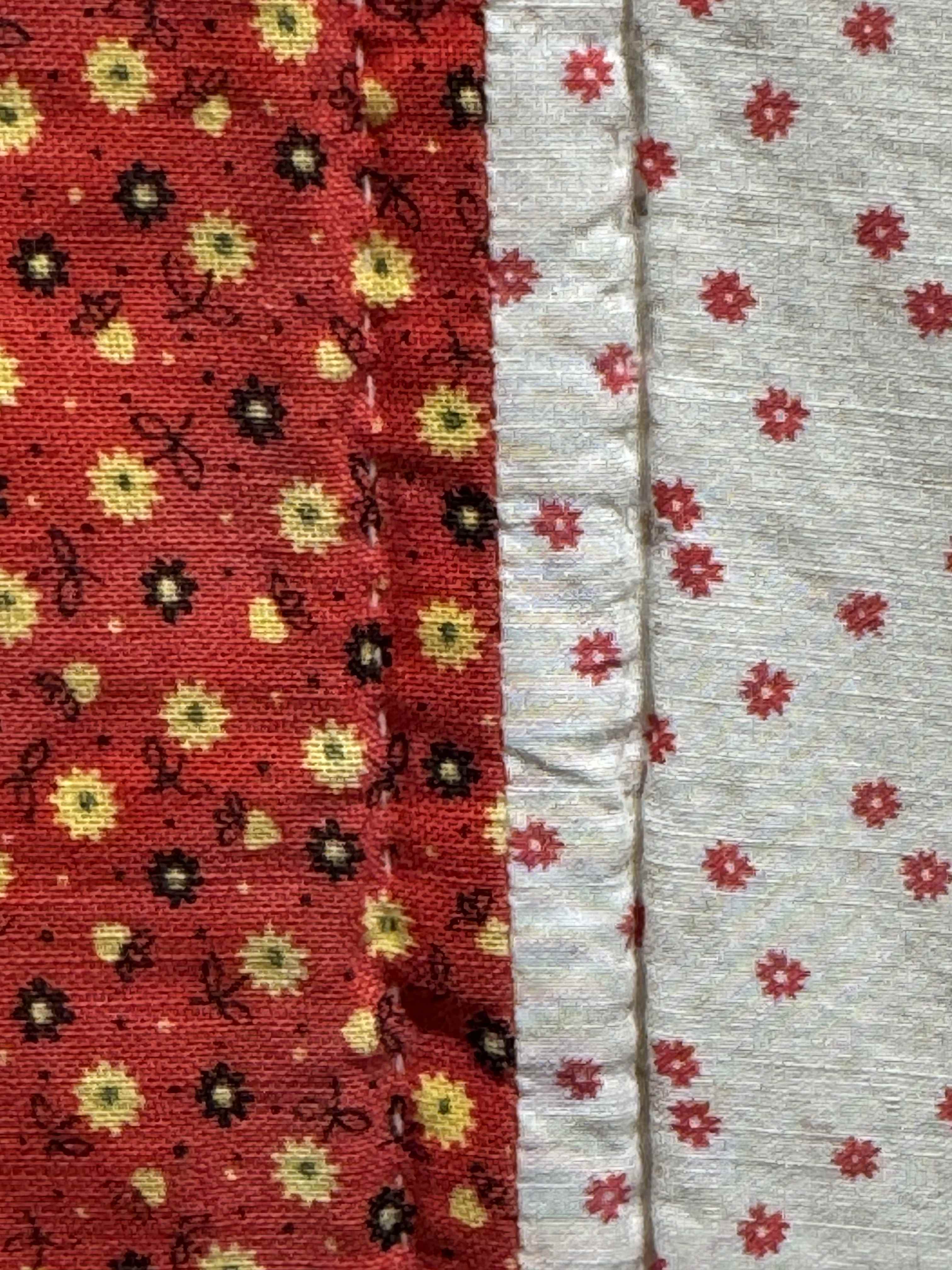 Vintage Feedsack Dresden Plate Cutter Quilt