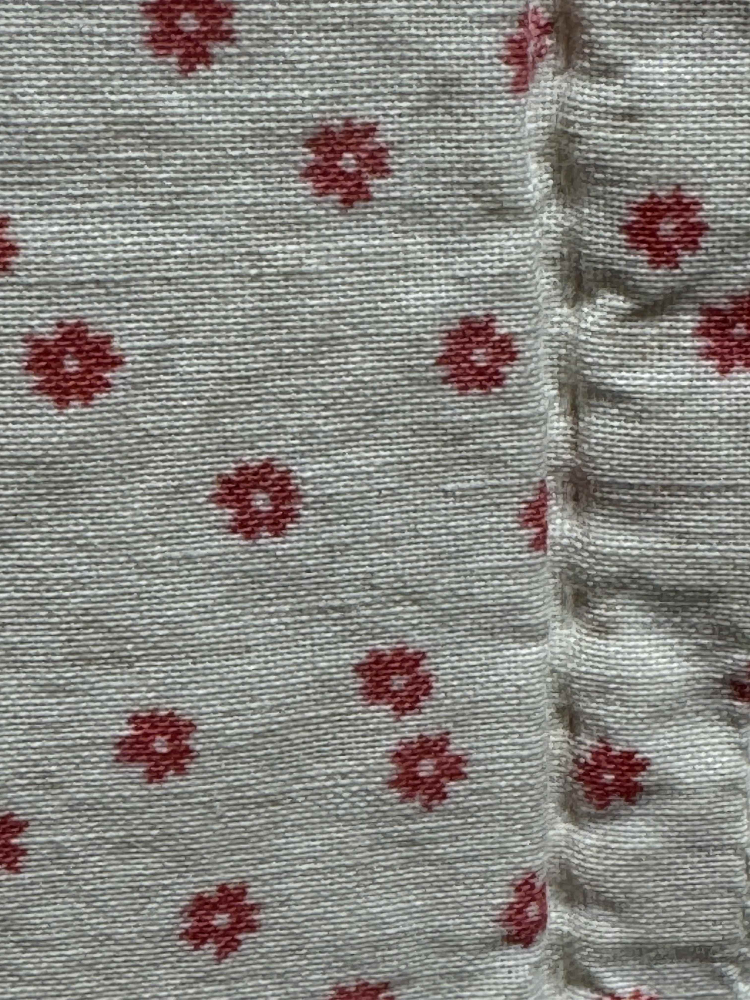 Vintage Feedsack Dresden Plate Cutter Quilt