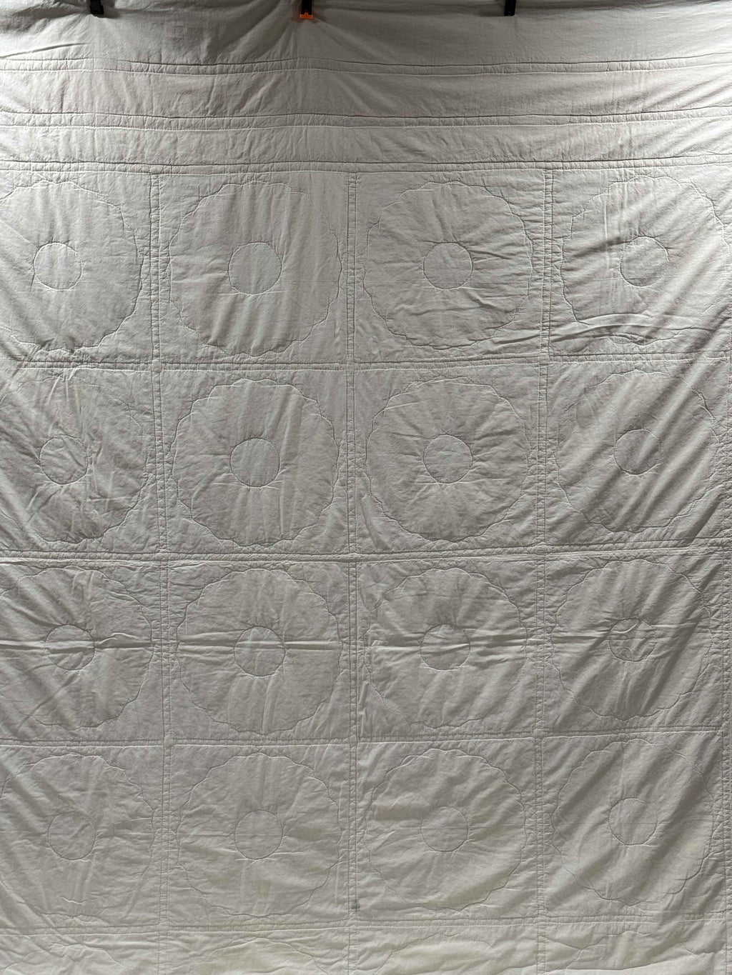 Vintage Feedsack Dresden Plate Cutter Quilt