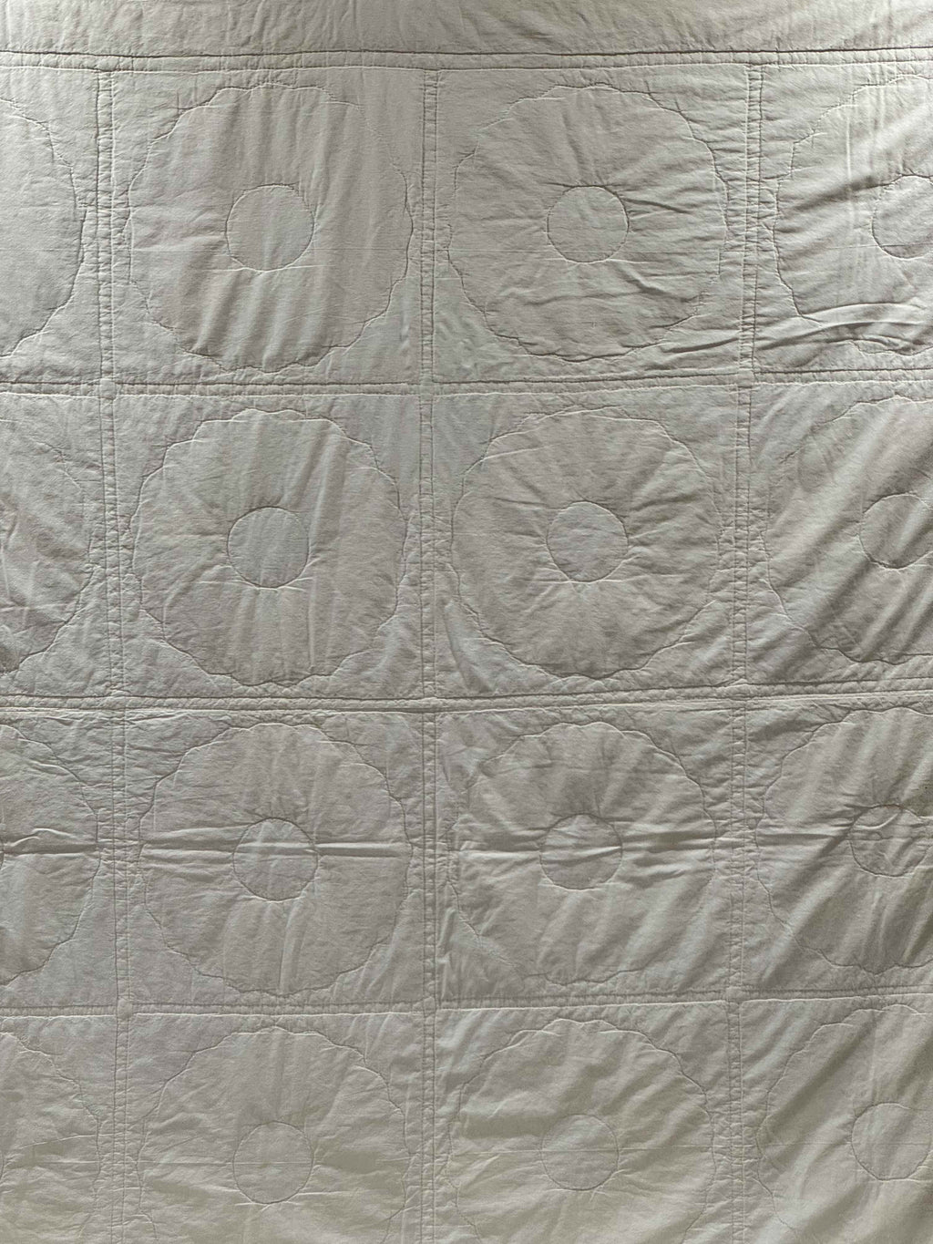 Vintage Feedsack Dresden Plate Cutter Quilt