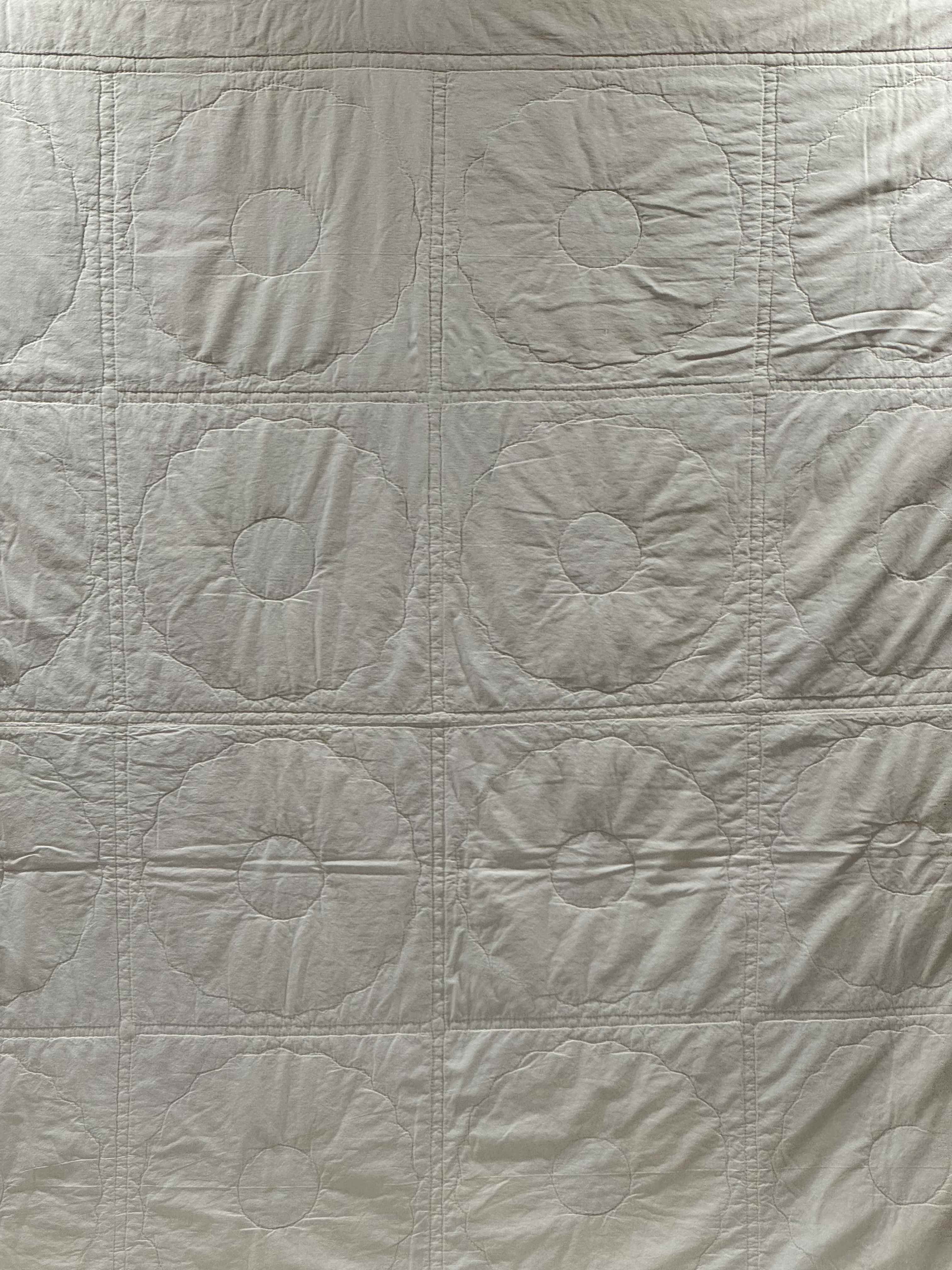 Vintage Feedsack Dresden Plate Cutter Quilt