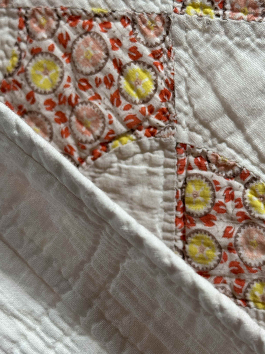 Vintage Drunkard's Path Quilt