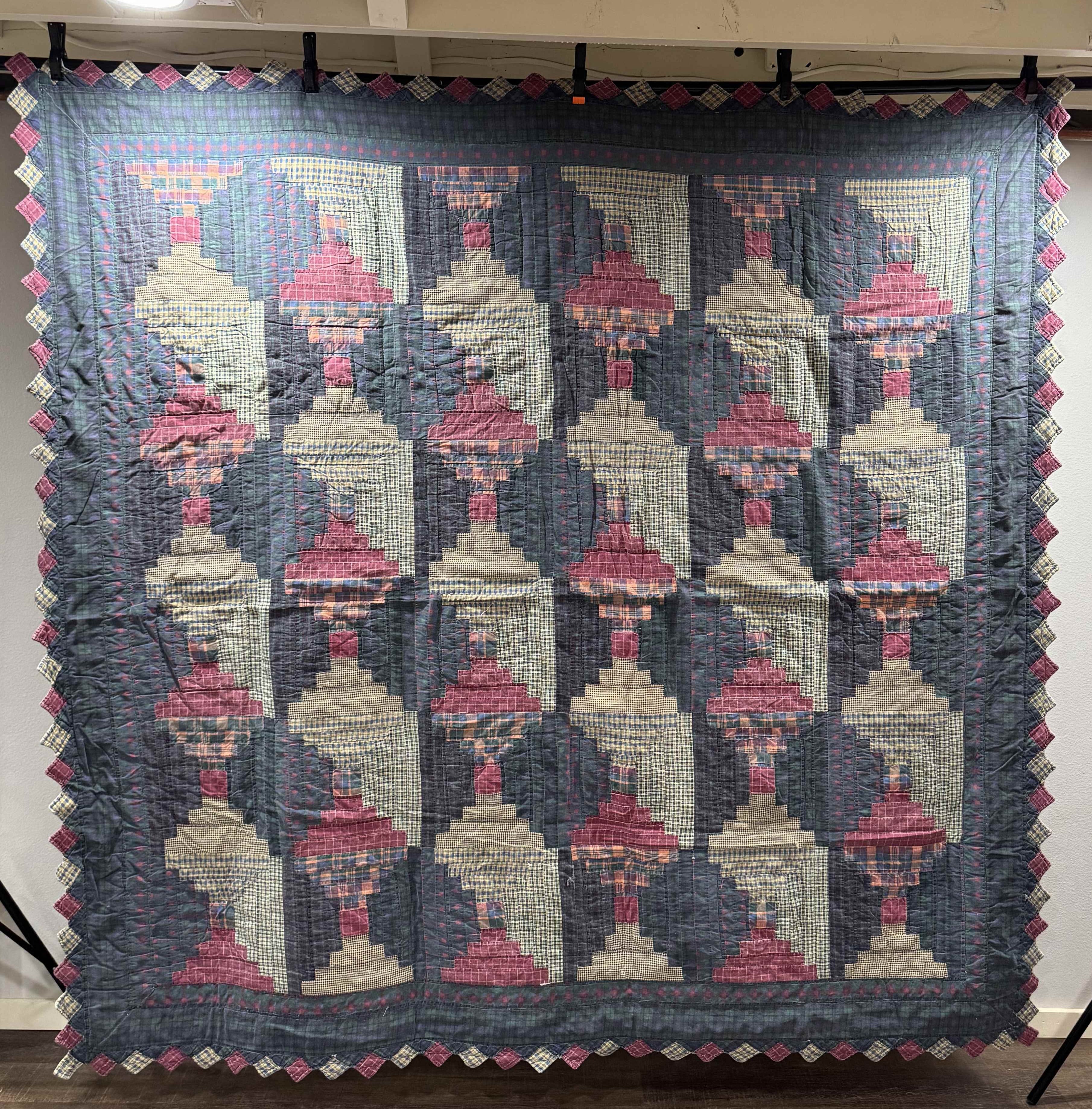 Vintage Log Cabin Quilt