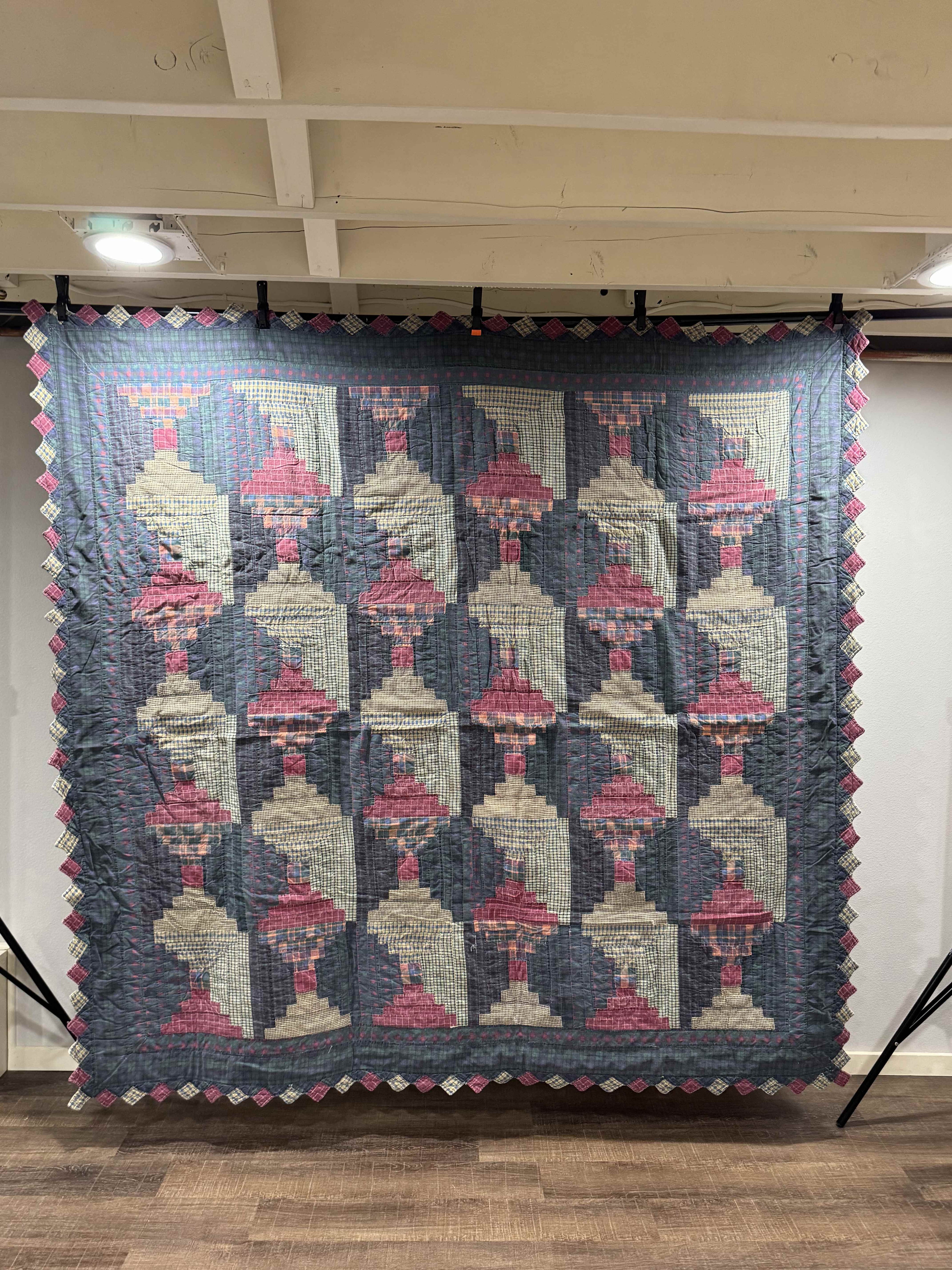 Vintage Log Cabin Quilt