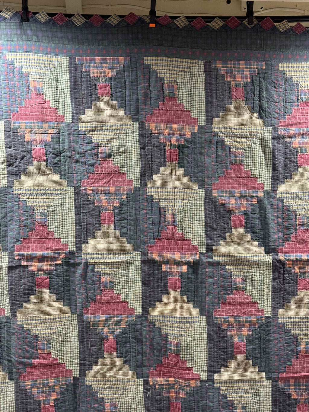 Vintage Log Cabin Quilt