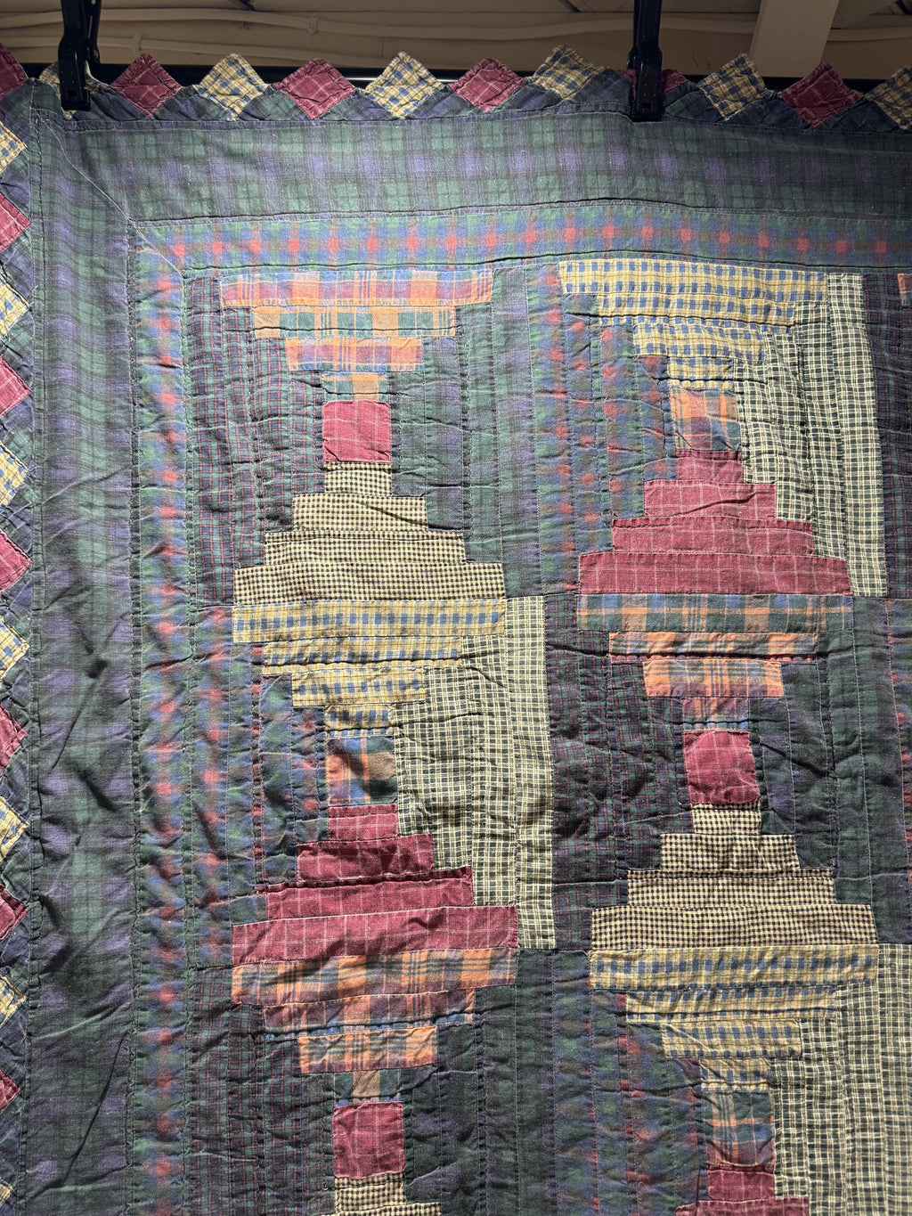 Vintage Log Cabin Quilt