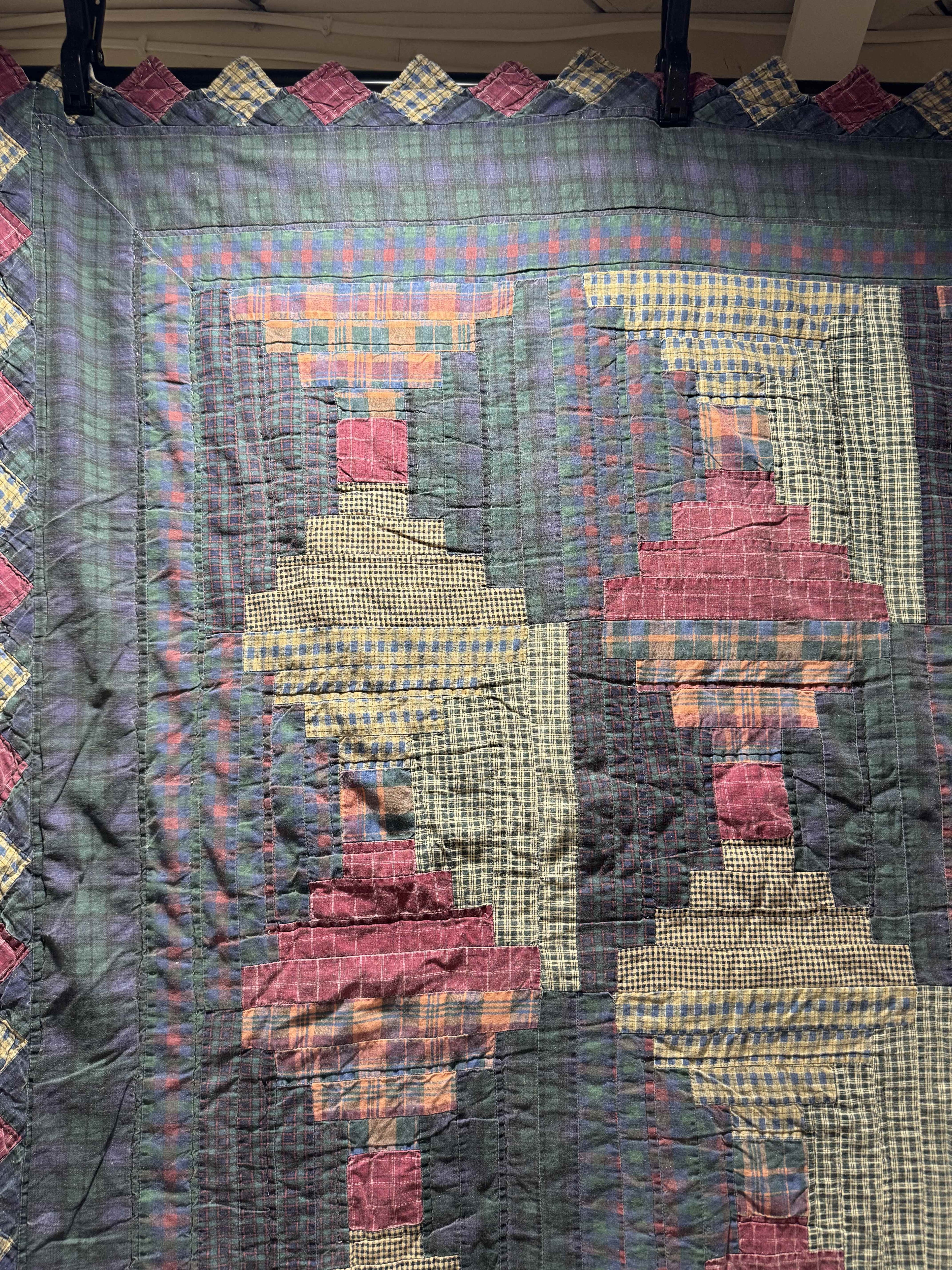 Vintage Log Cabin Quilt