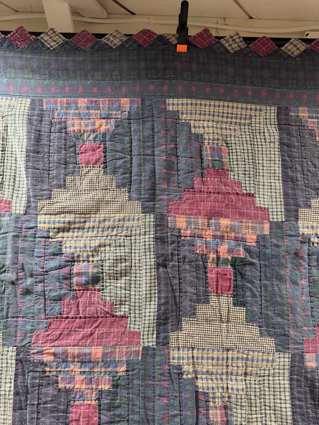 Vintage Log Cabin Quilt