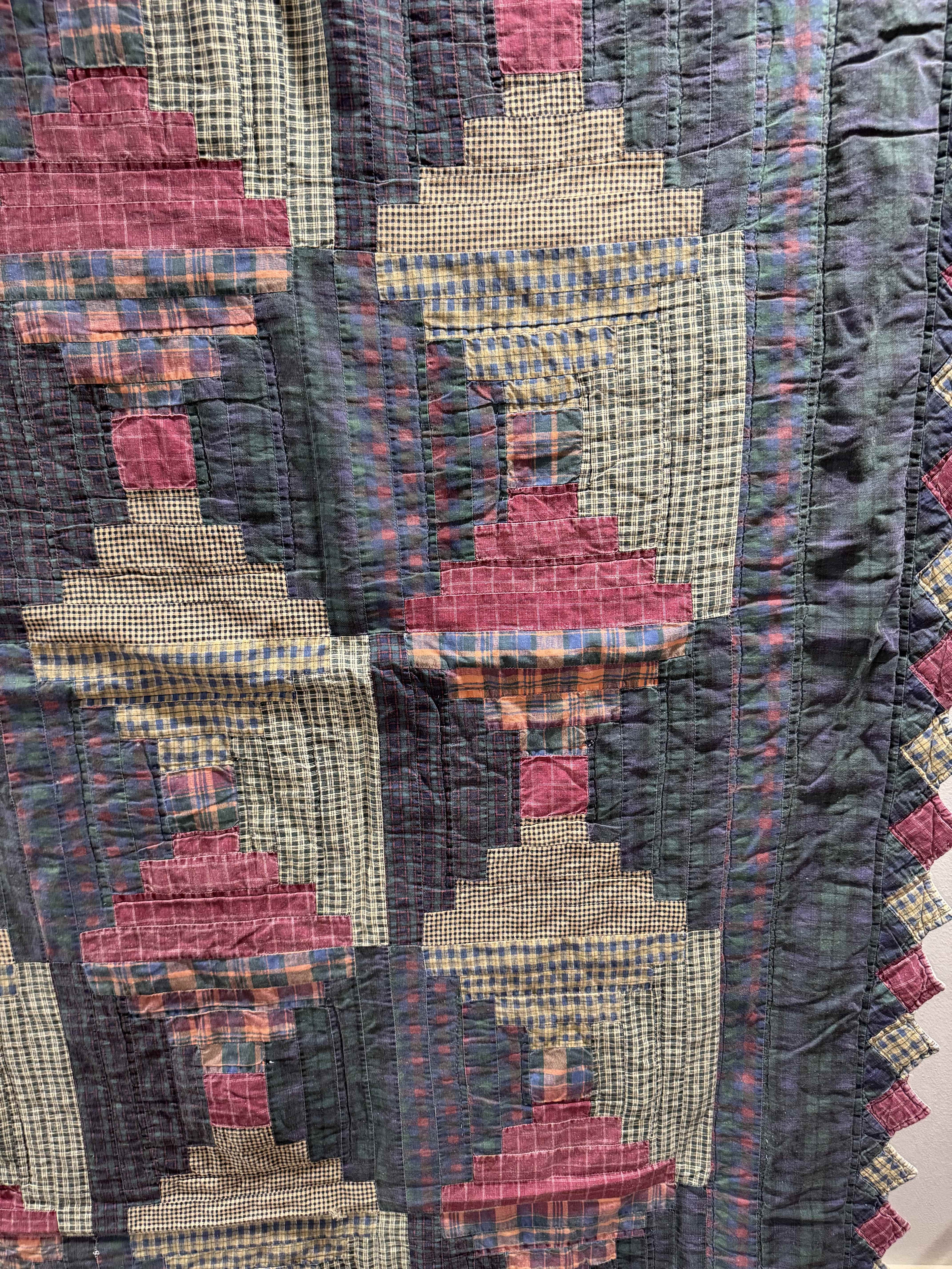 Vintage Log Cabin Quilt