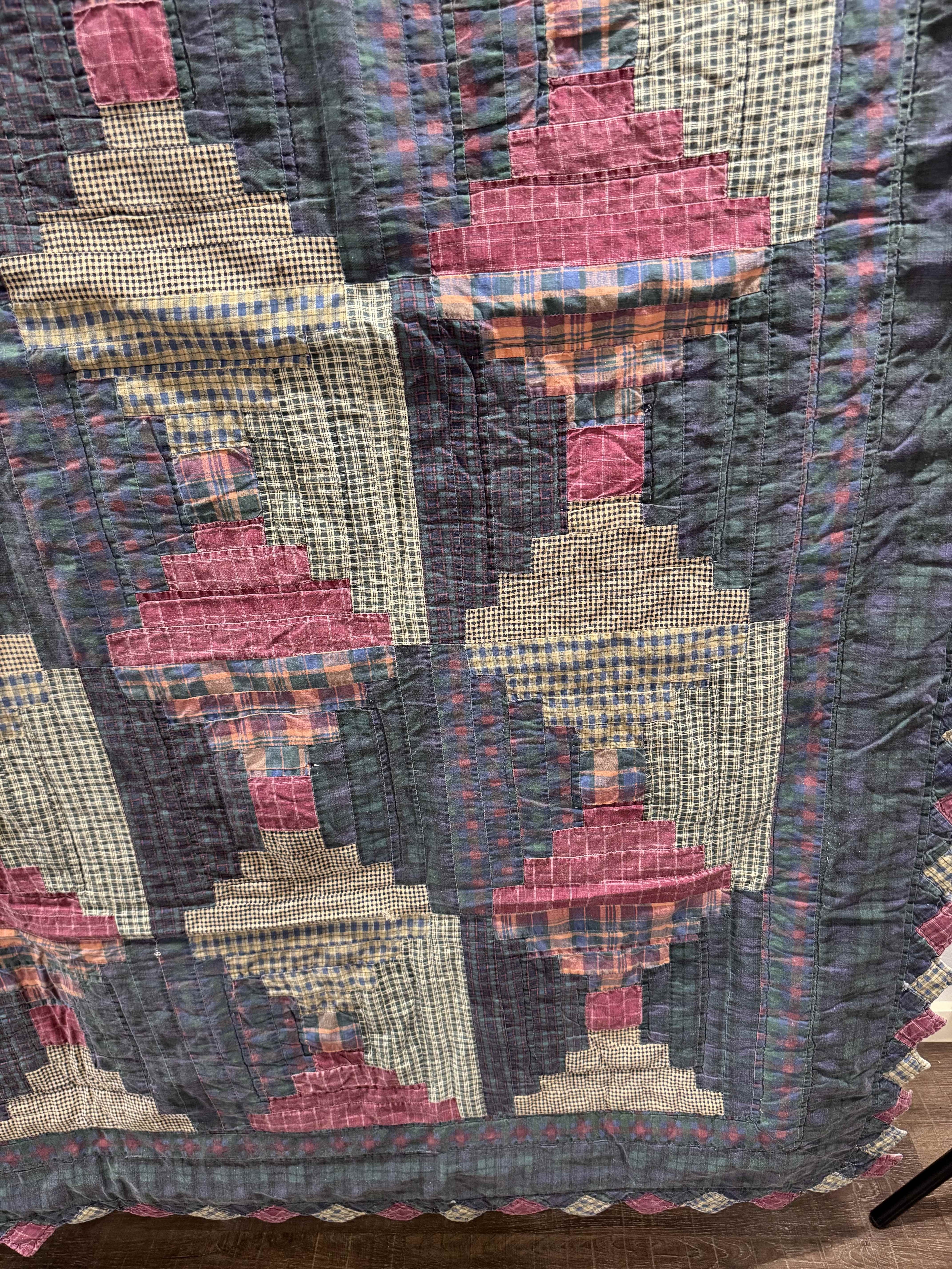 Vintage Log Cabin Quilt