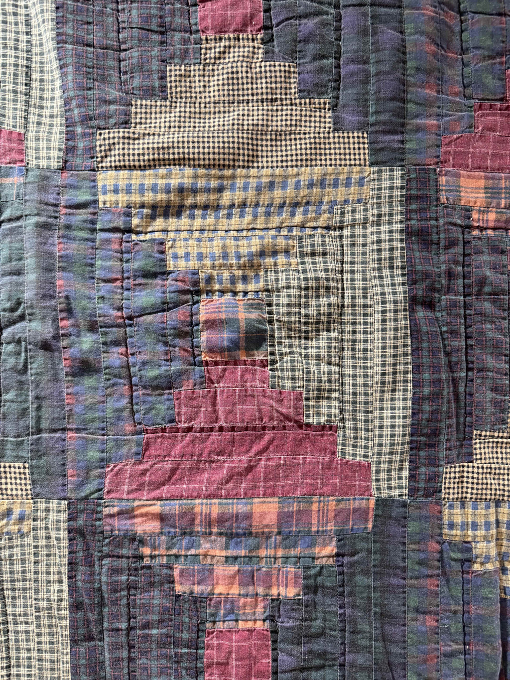 Vintage Log Cabin Quilt