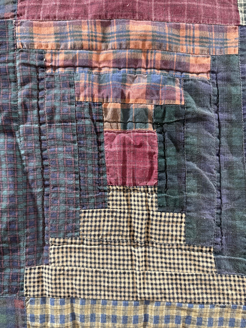 Vintage Log Cabin Quilt