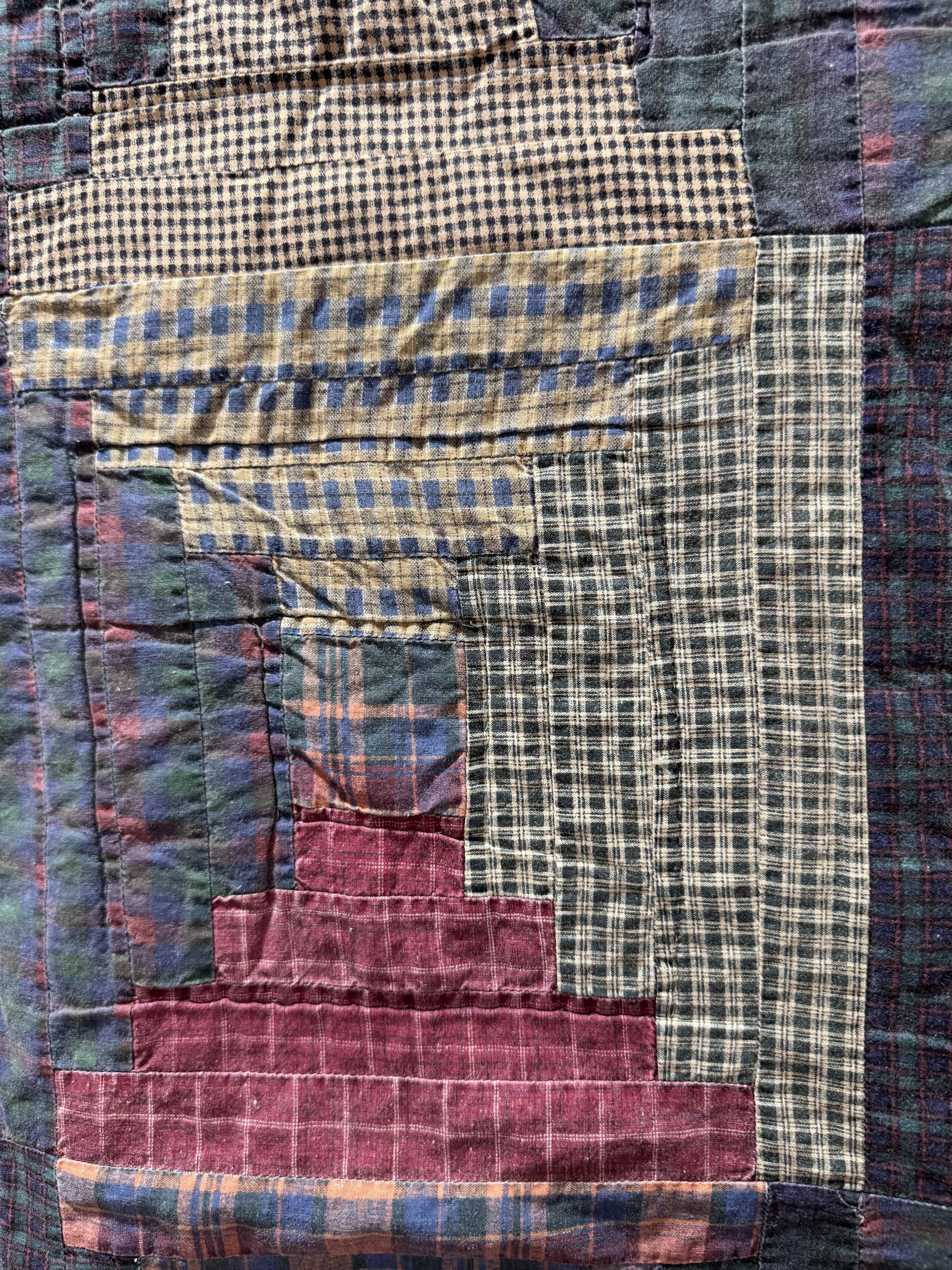 Vintage Log Cabin Quilt