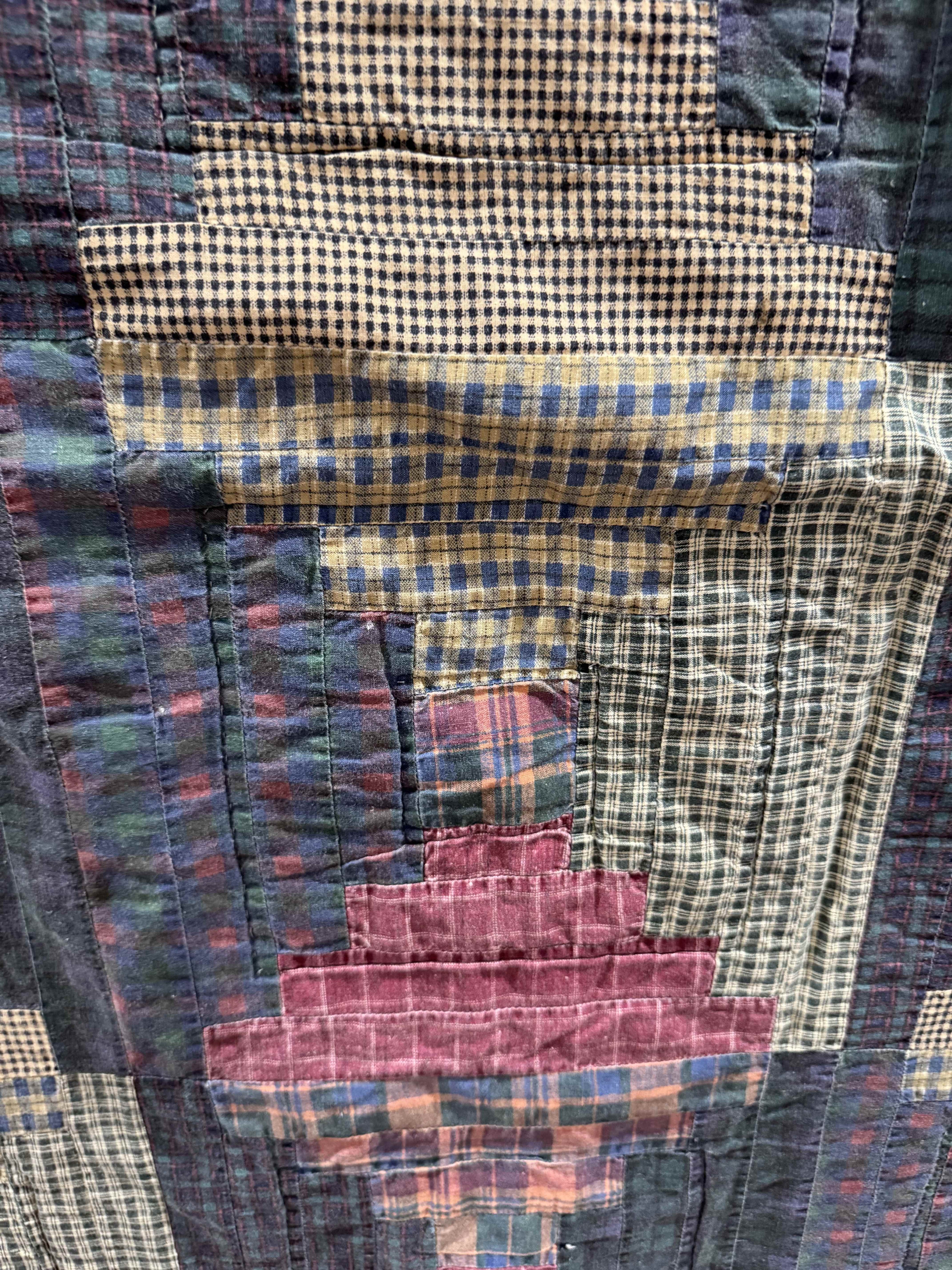 Vintage Log Cabin Quilt