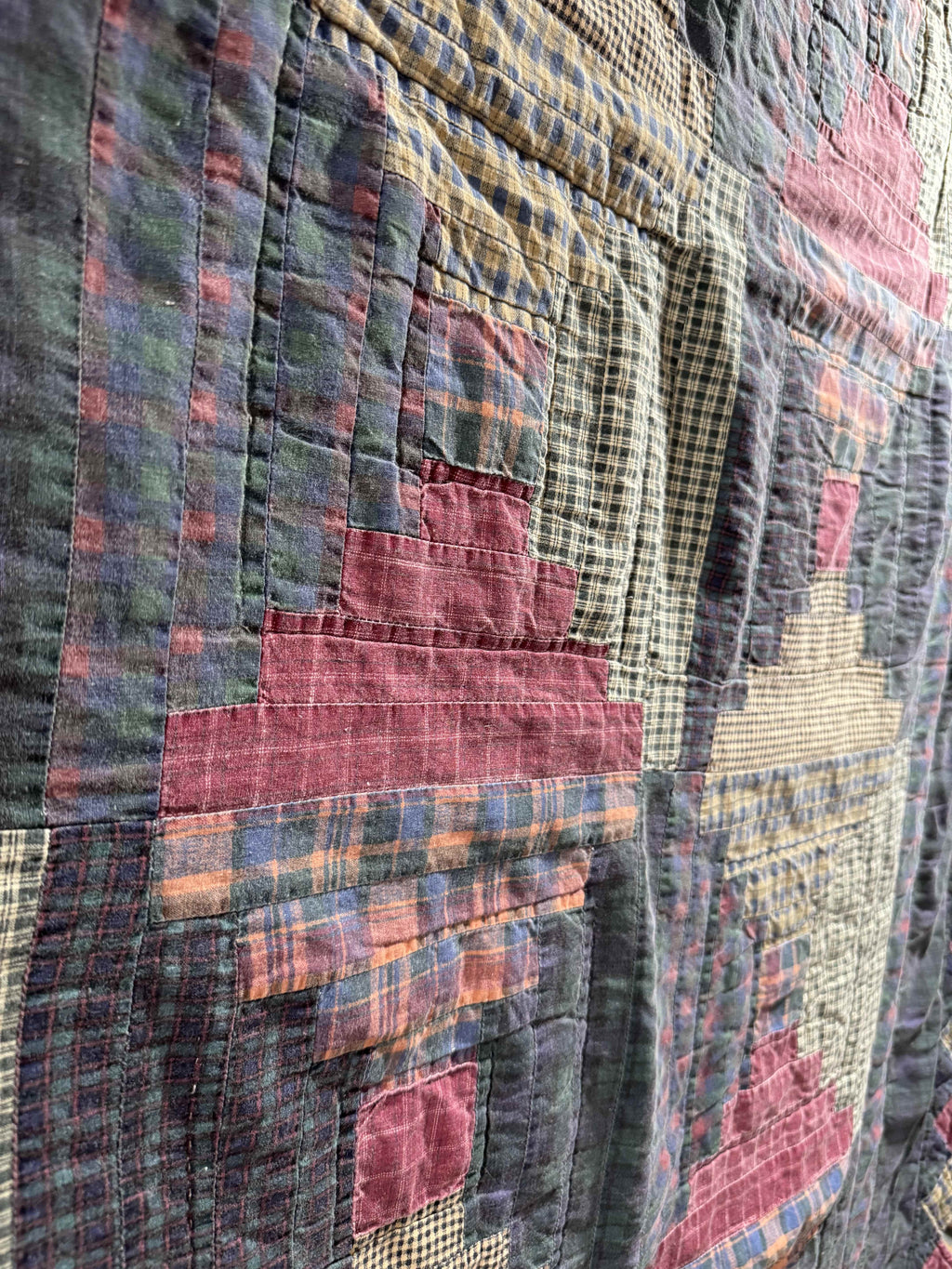 Vintage Log Cabin Quilt