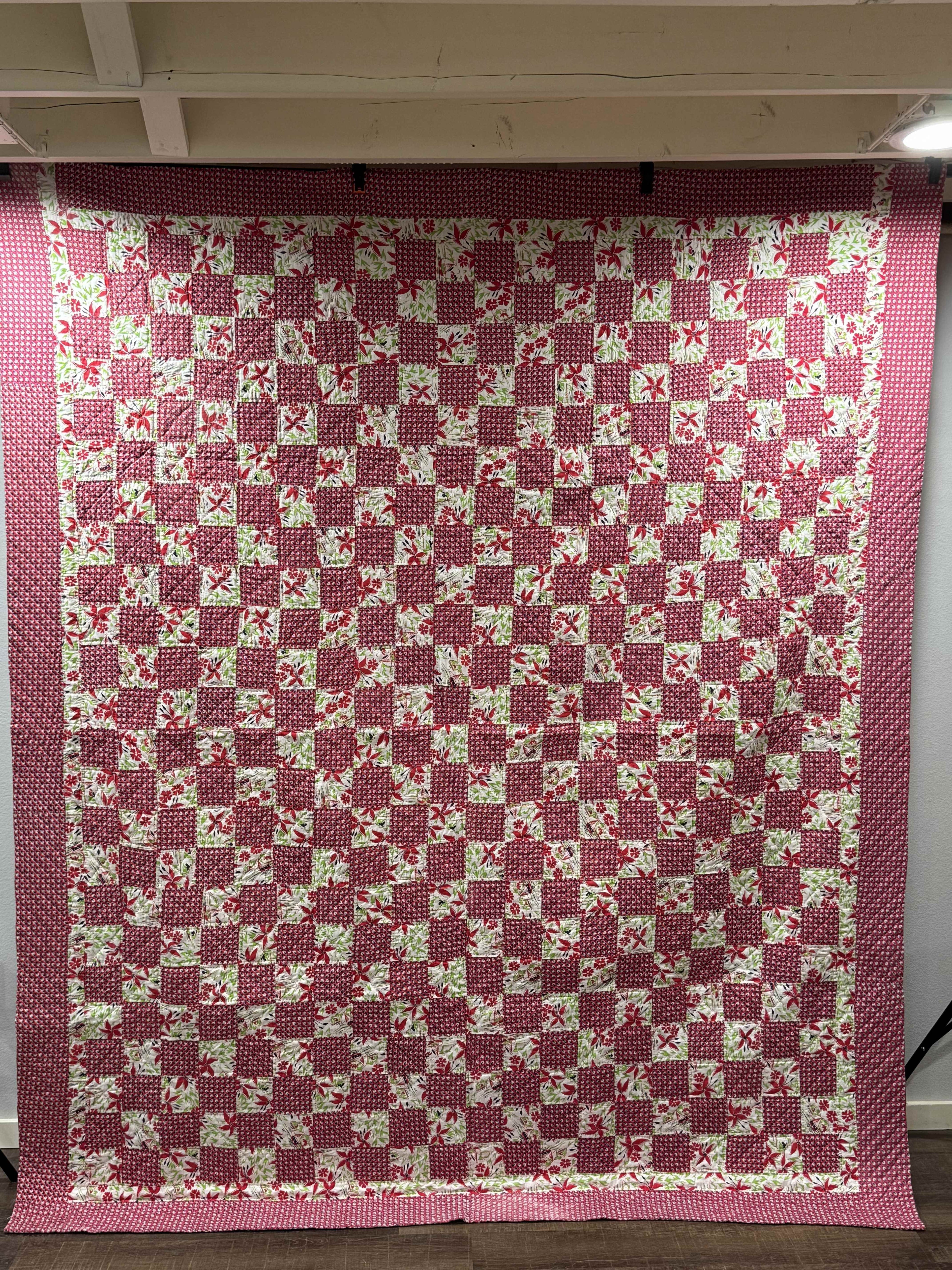 Vintage Checkerboard Quilt