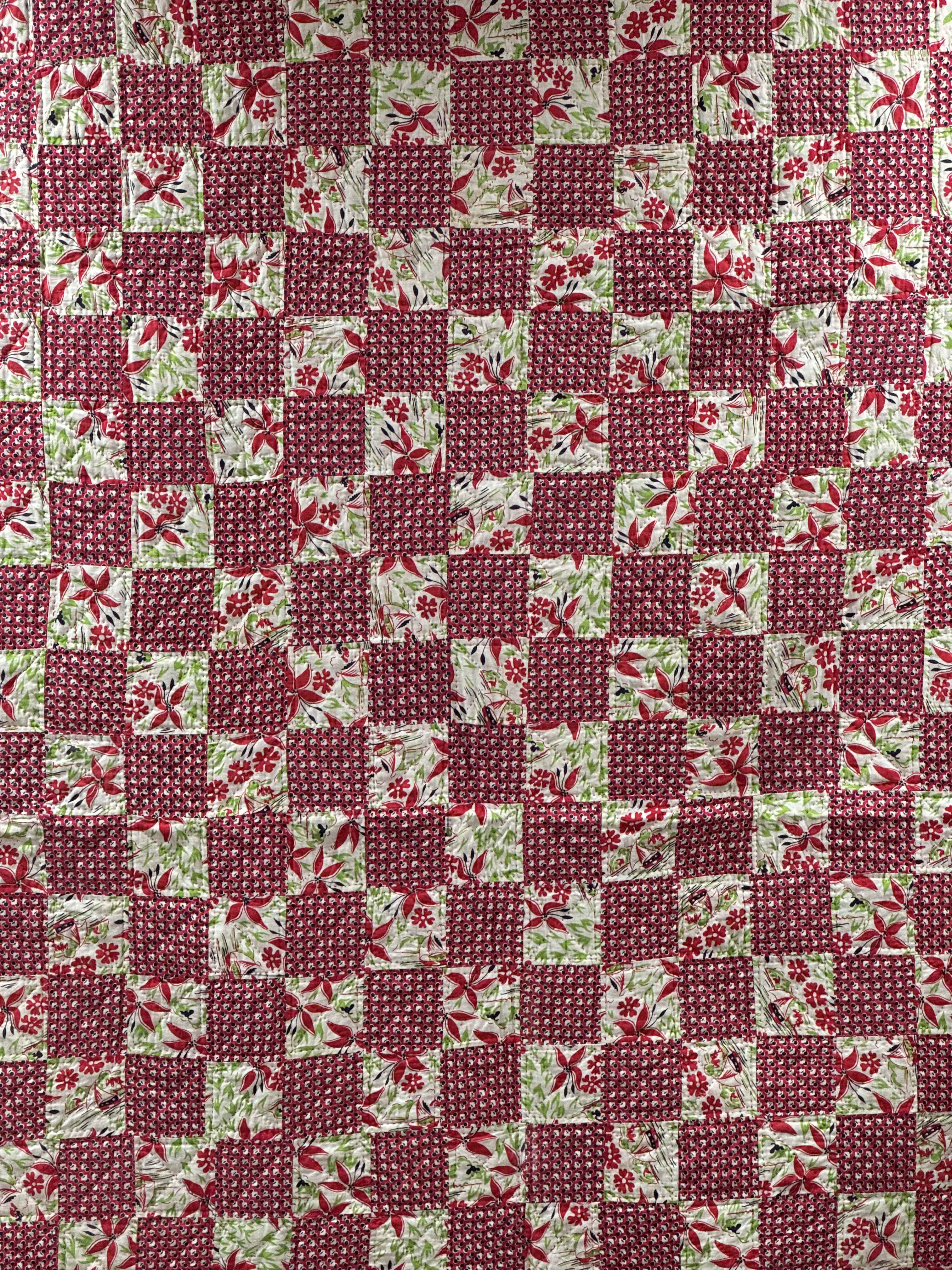 Vintage Checkerboard Quilt