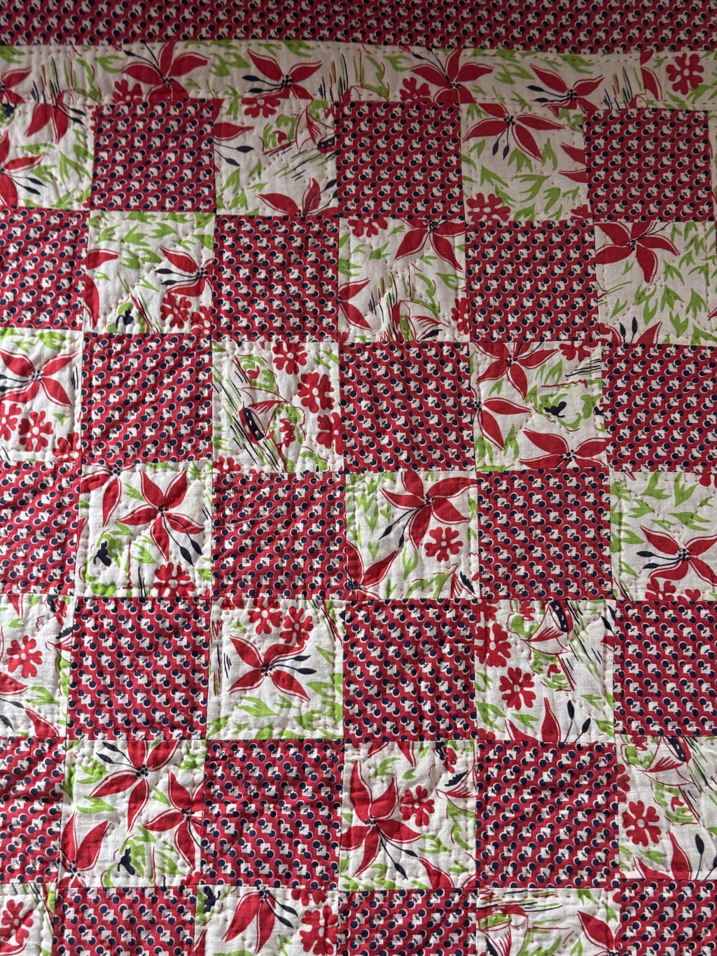 Vintage Checkerboard Quilt