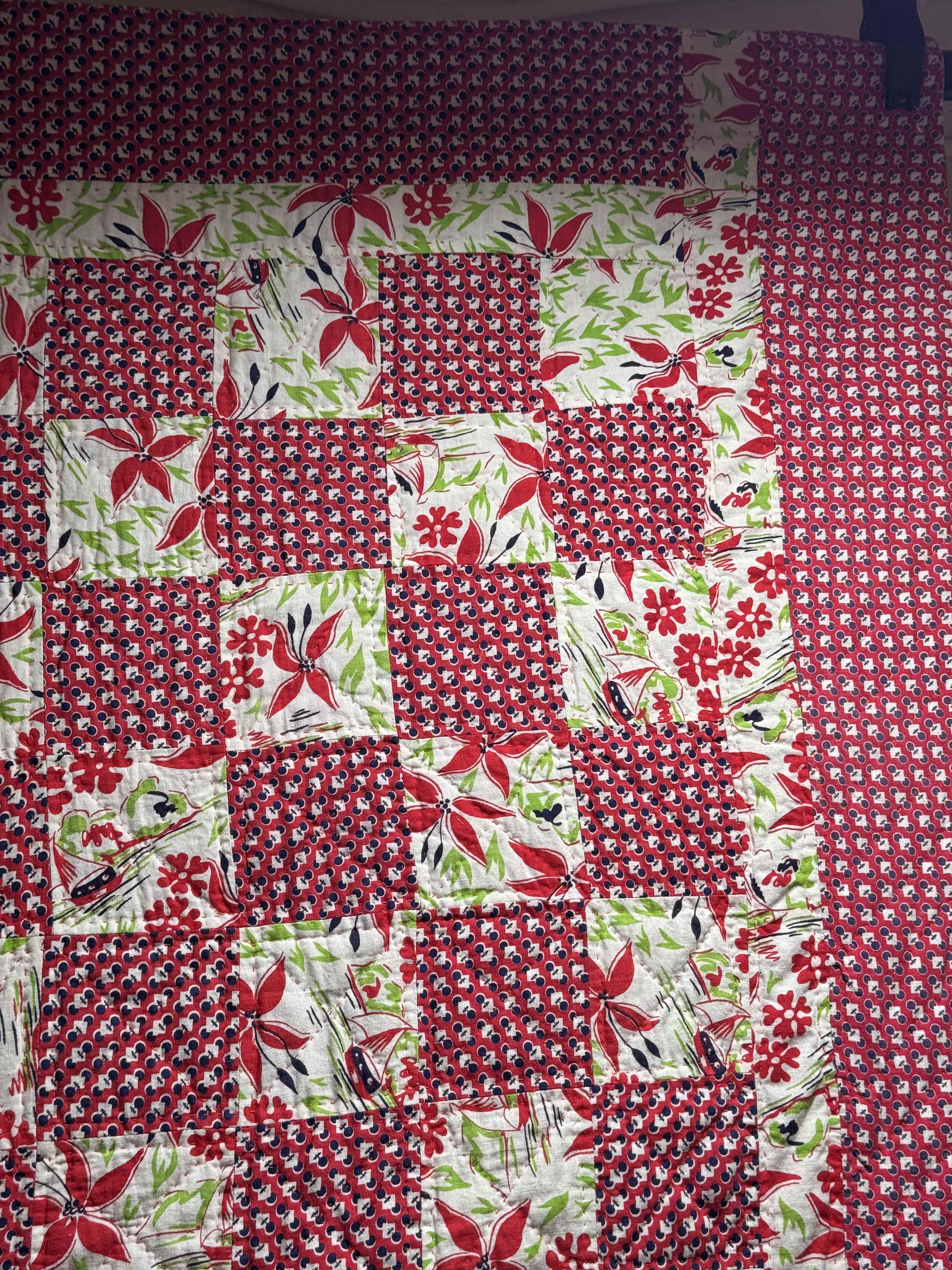 Vintage Checkerboard Quilt