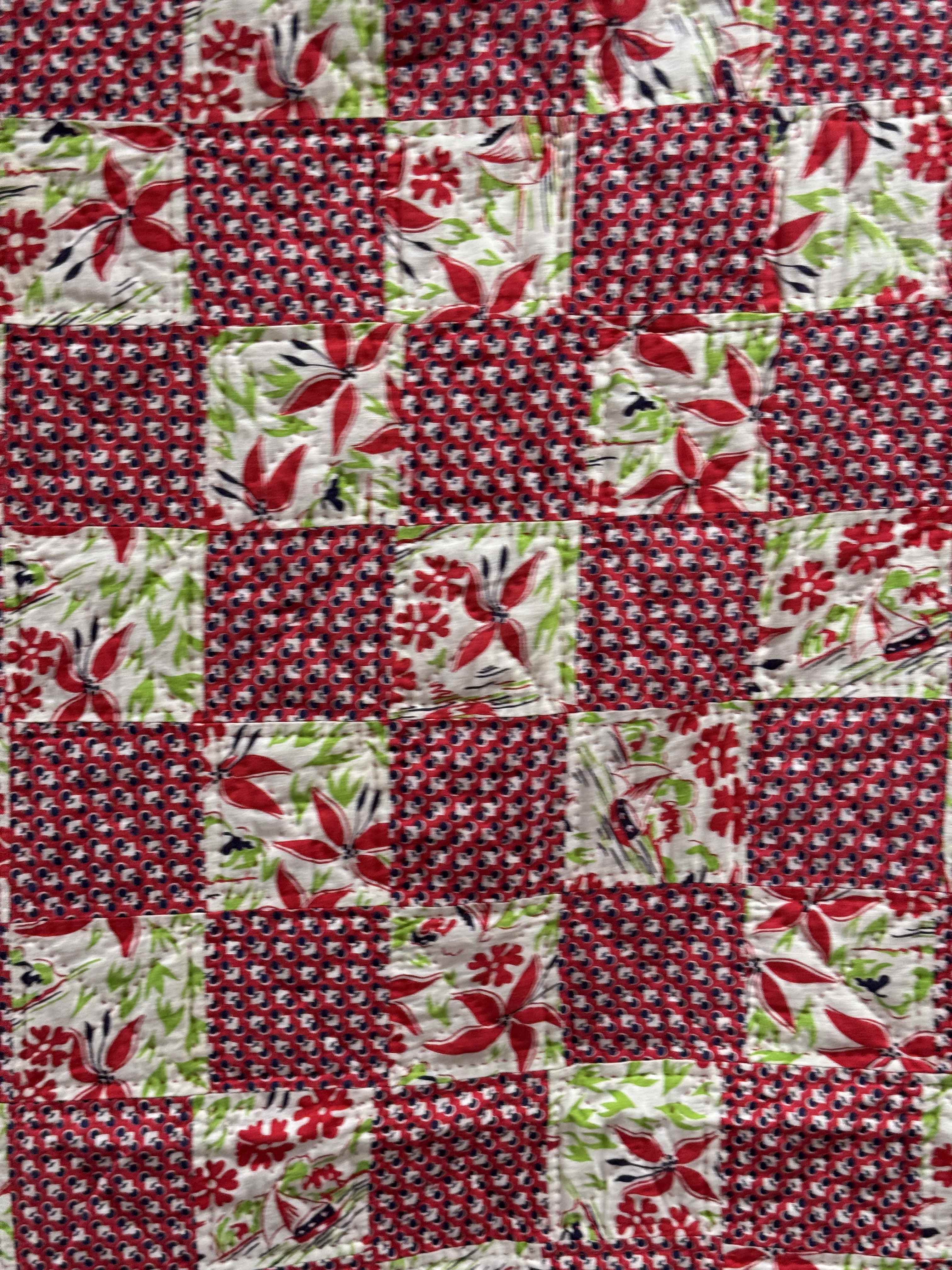 Vintage Checkerboard Quilt