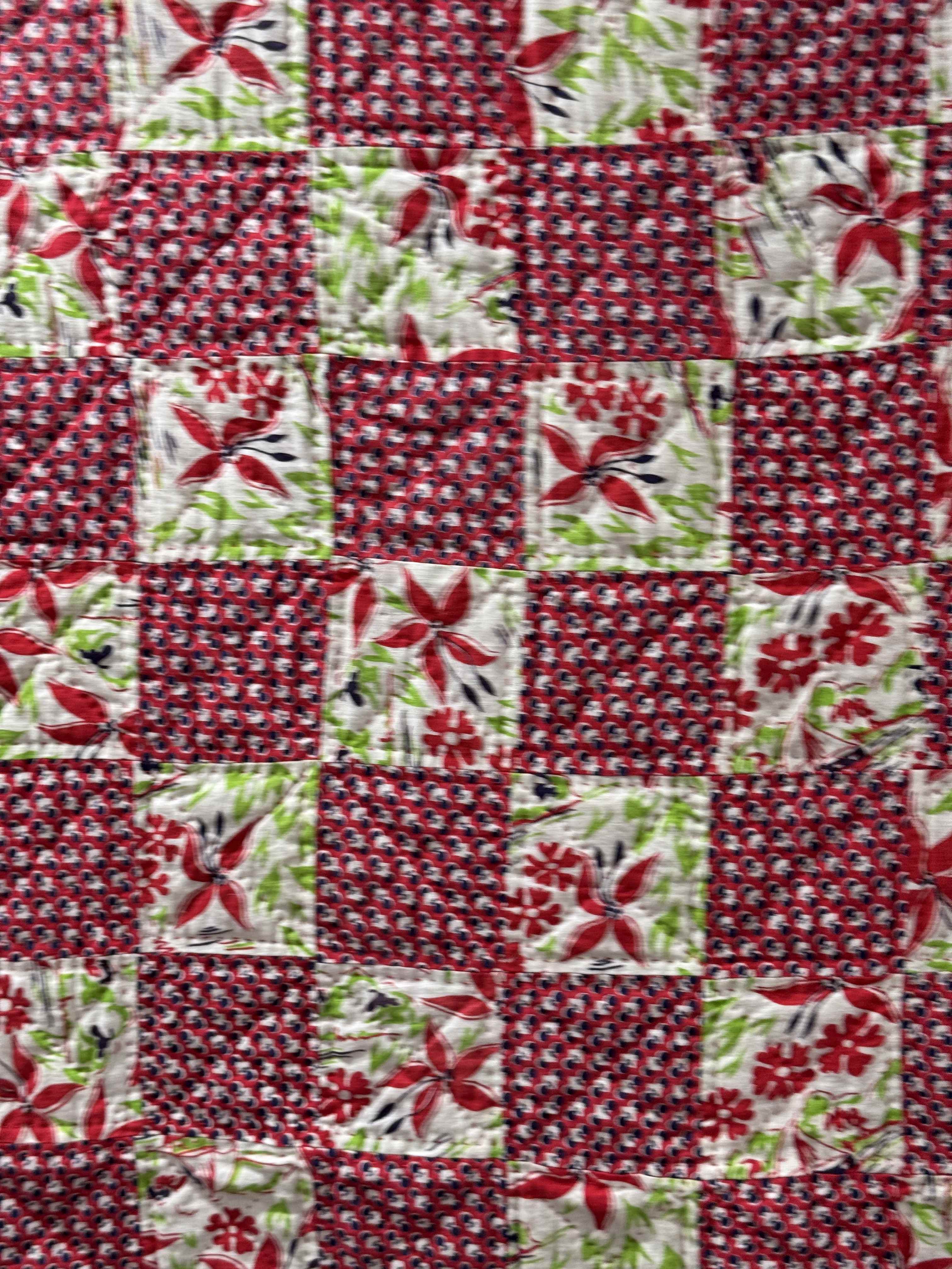 Vintage Checkerboard Quilt