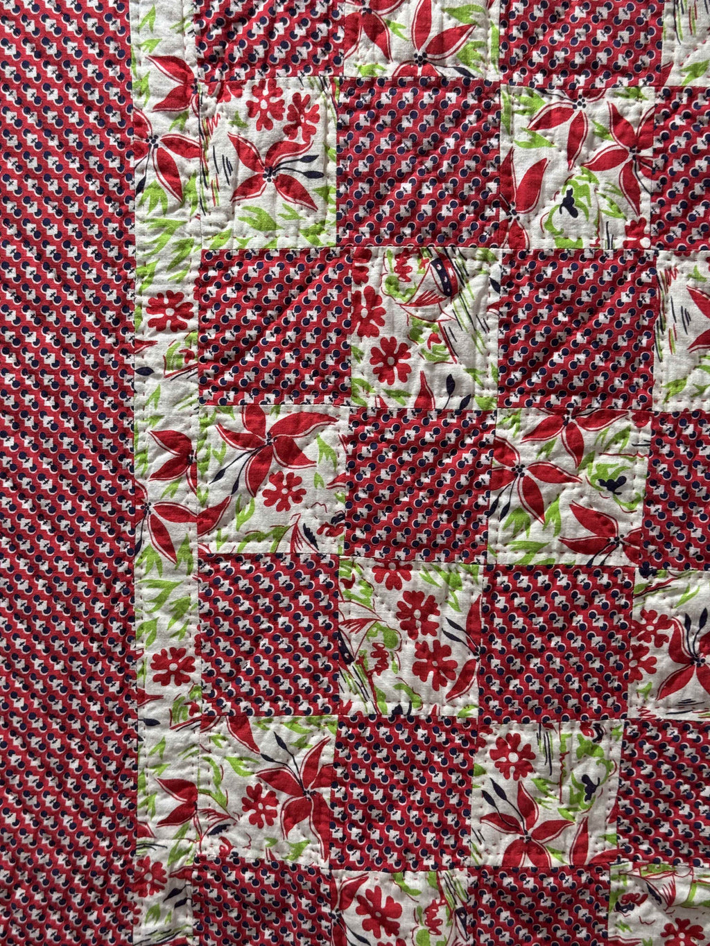 Vintage Checkerboard Quilt