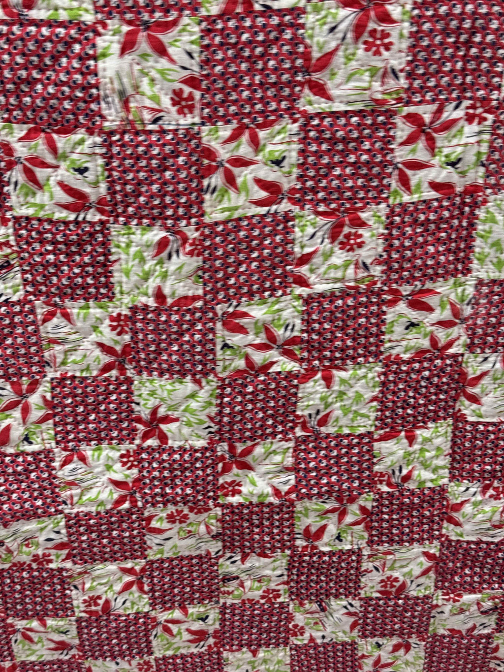 Vintage Checkerboard Quilt
