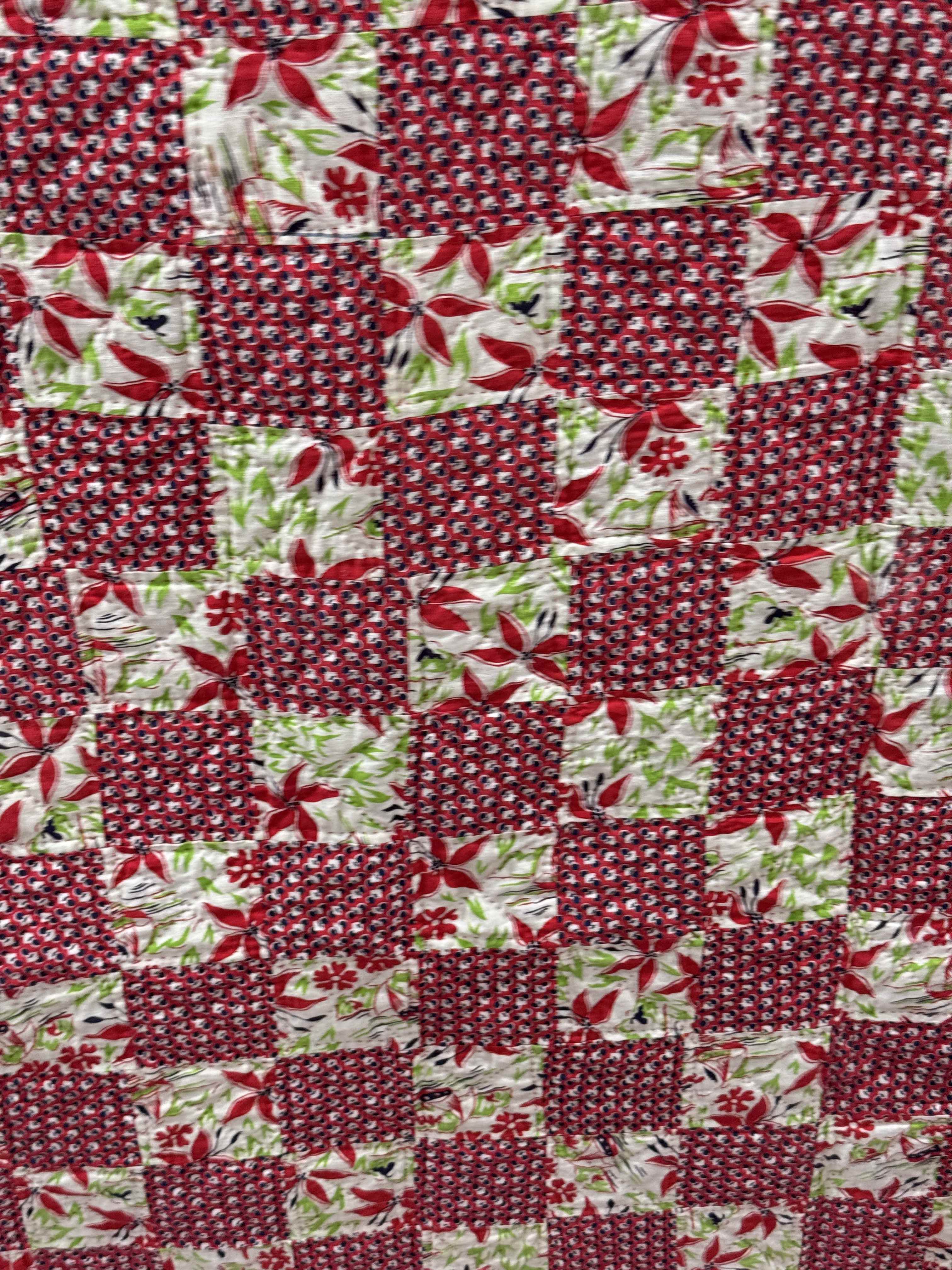Vintage Checkerboard Quilt
