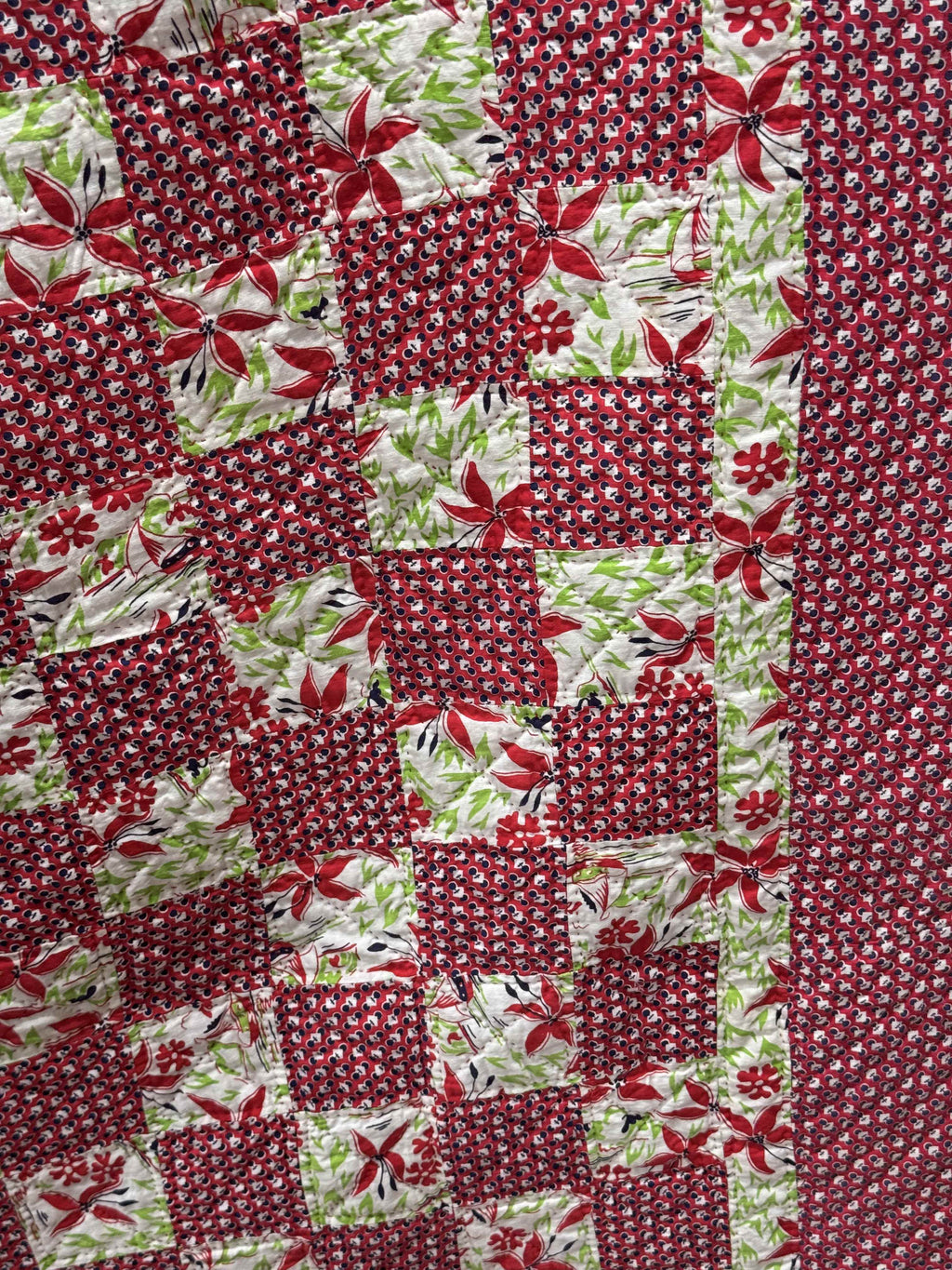 Vintage Checkerboard Quilt