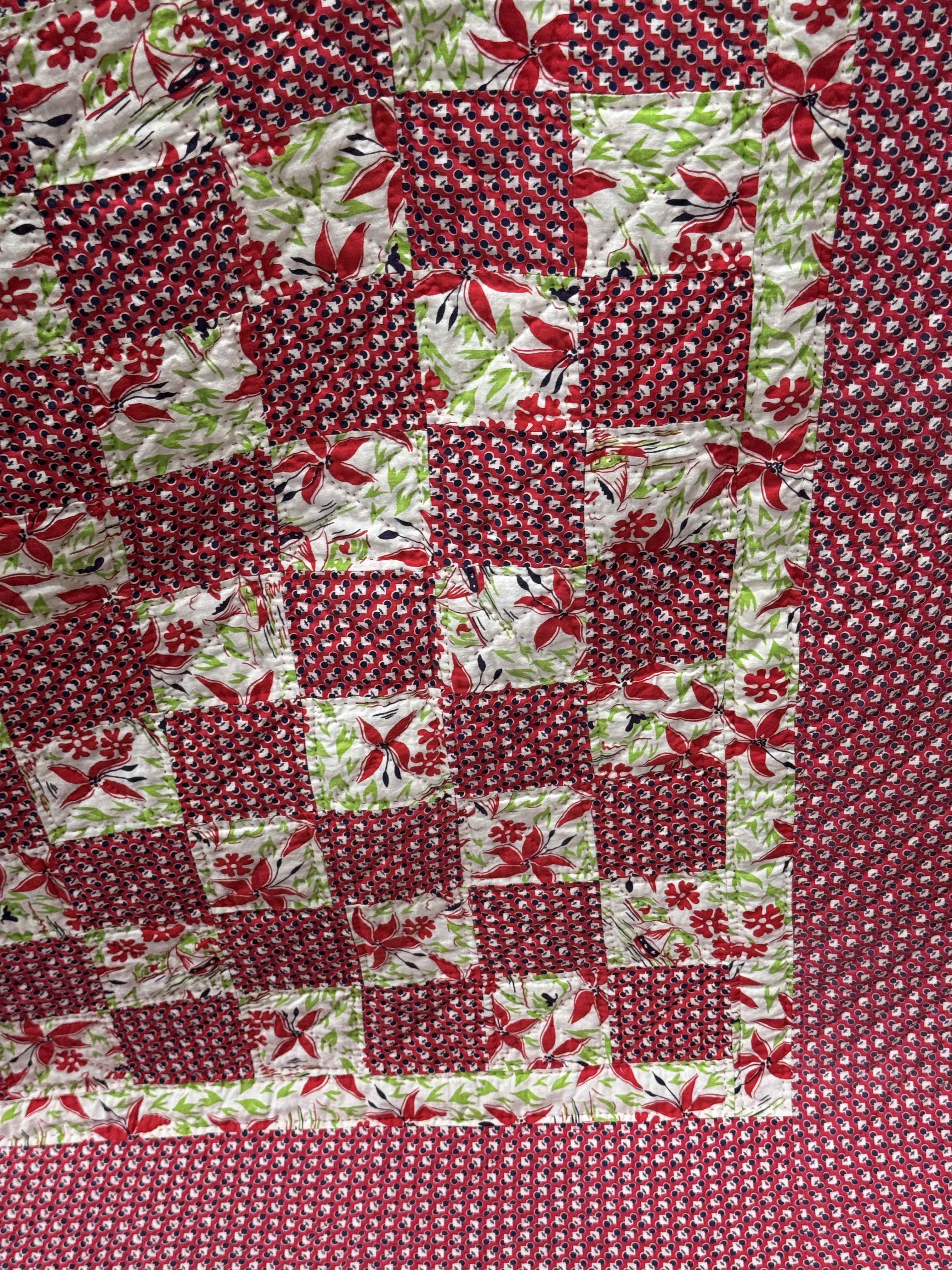 Vintage Checkerboard Quilt