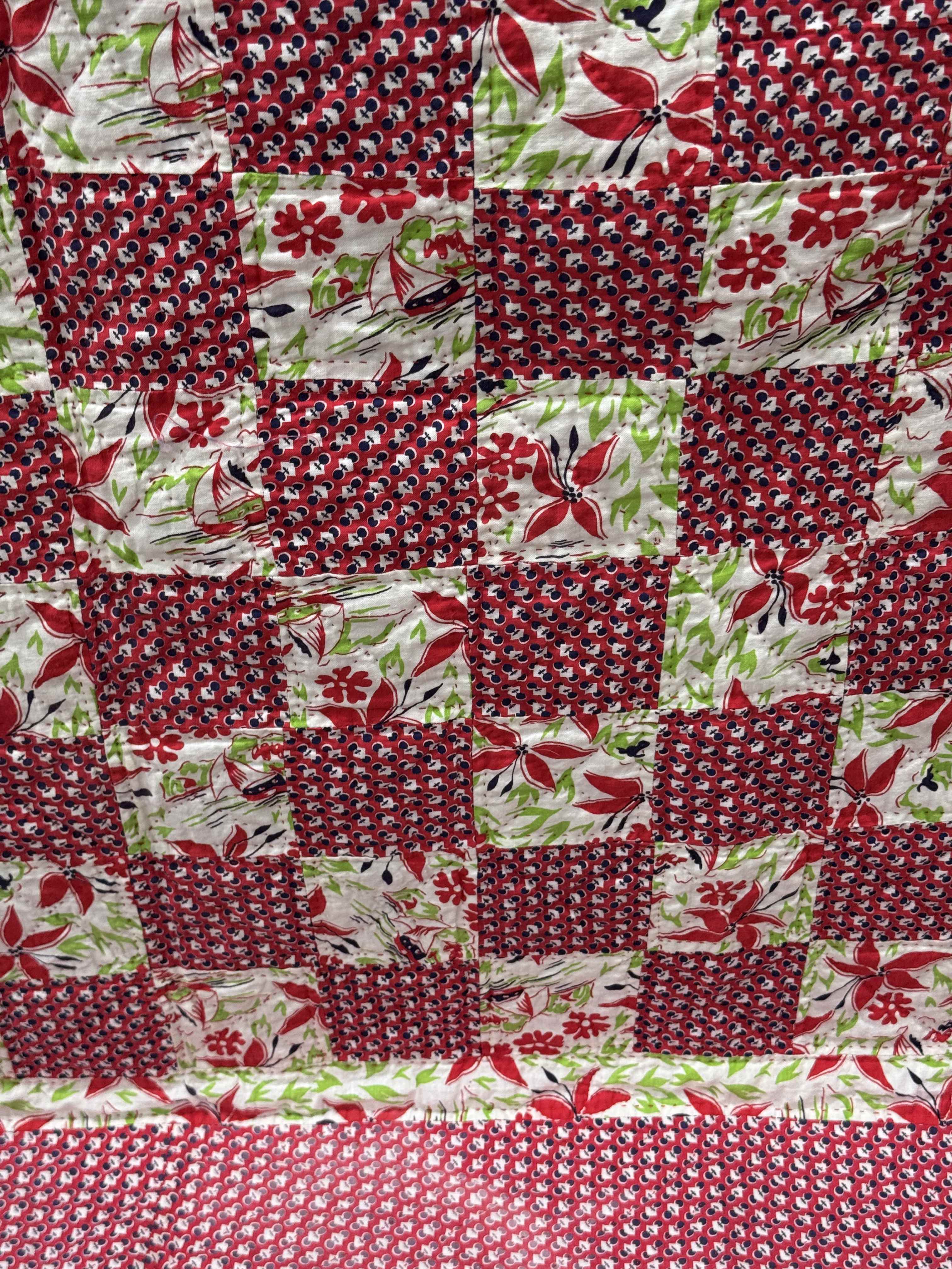 Vintage Checkerboard Quilt