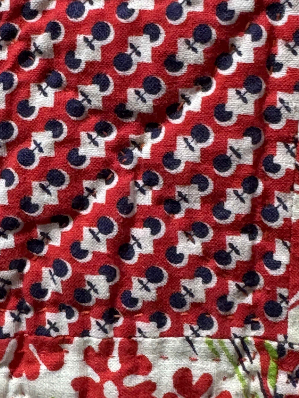 Vintage Checkerboard Quilt