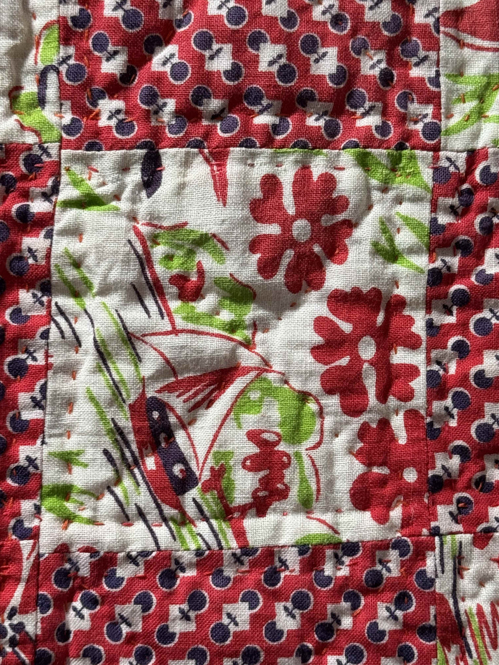 Vintage Checkerboard Quilt