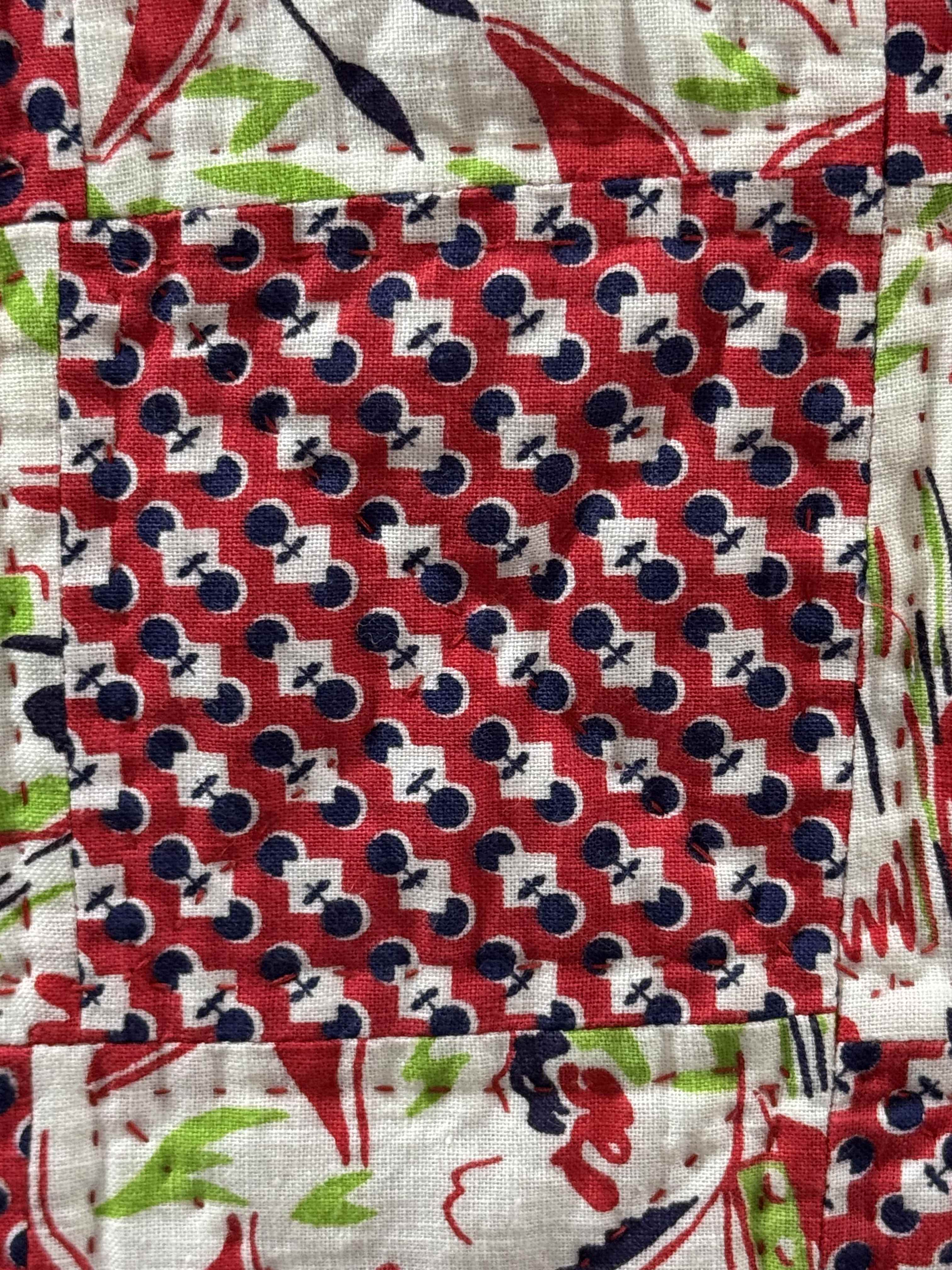 Vintage Checkerboard Quilt
