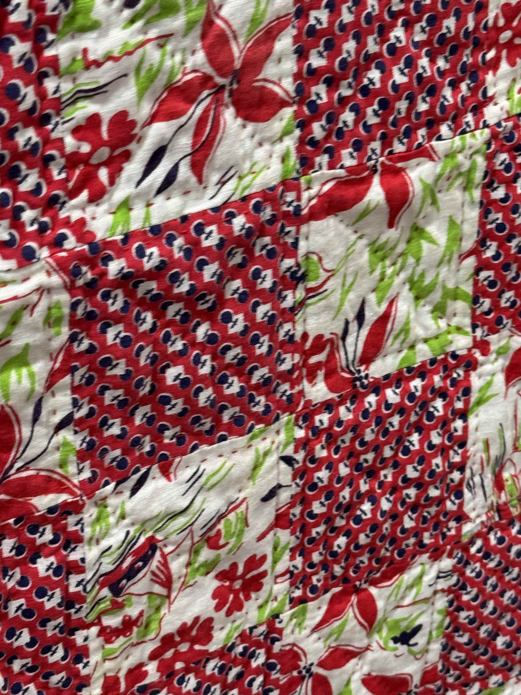 Vintage Checkerboard Quilt