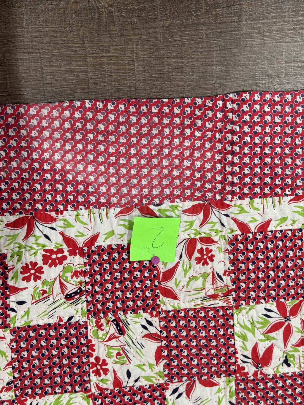 Vintage Checkerboard Quilt